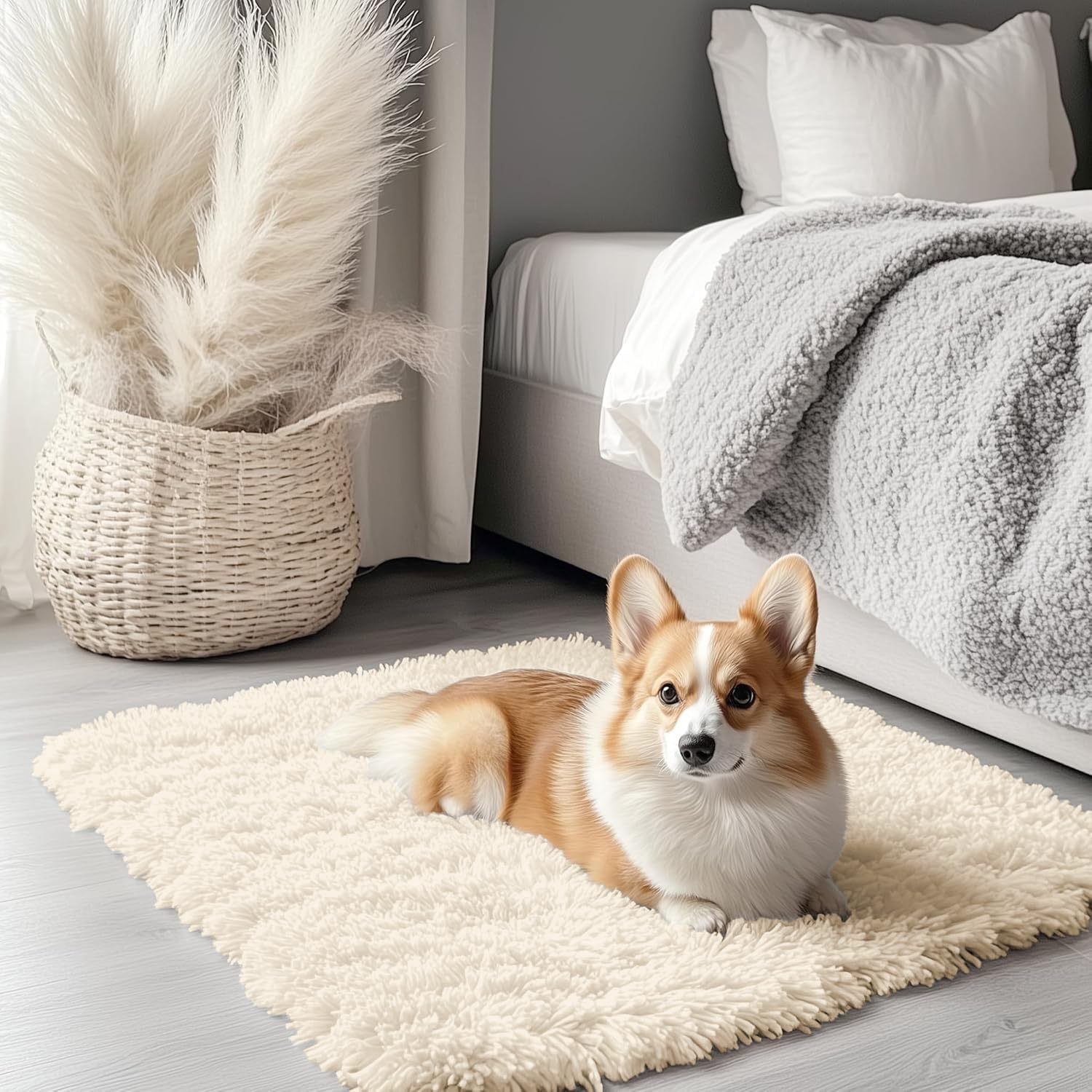 OLANLY Fluffy Area Rug for Living Room Bedroom, 5x8 Feet Soft Shaggy Non-Slip Carpet, Indoor Modern Plush Area Rugs for Kids Girls and Boys, Dorms, Nursery Rooms, Home Decor, Coffee - pokemaOLANLY Fluffy Area Rug for Living Room Bedroom, 5x8 Feet Soft Shaggy Non-Slip Carpet, Indoor Modern Plush Area Rugs for Kids Girls and Boys, Dorms, Nursery Rooms, Home Decor, Coffee