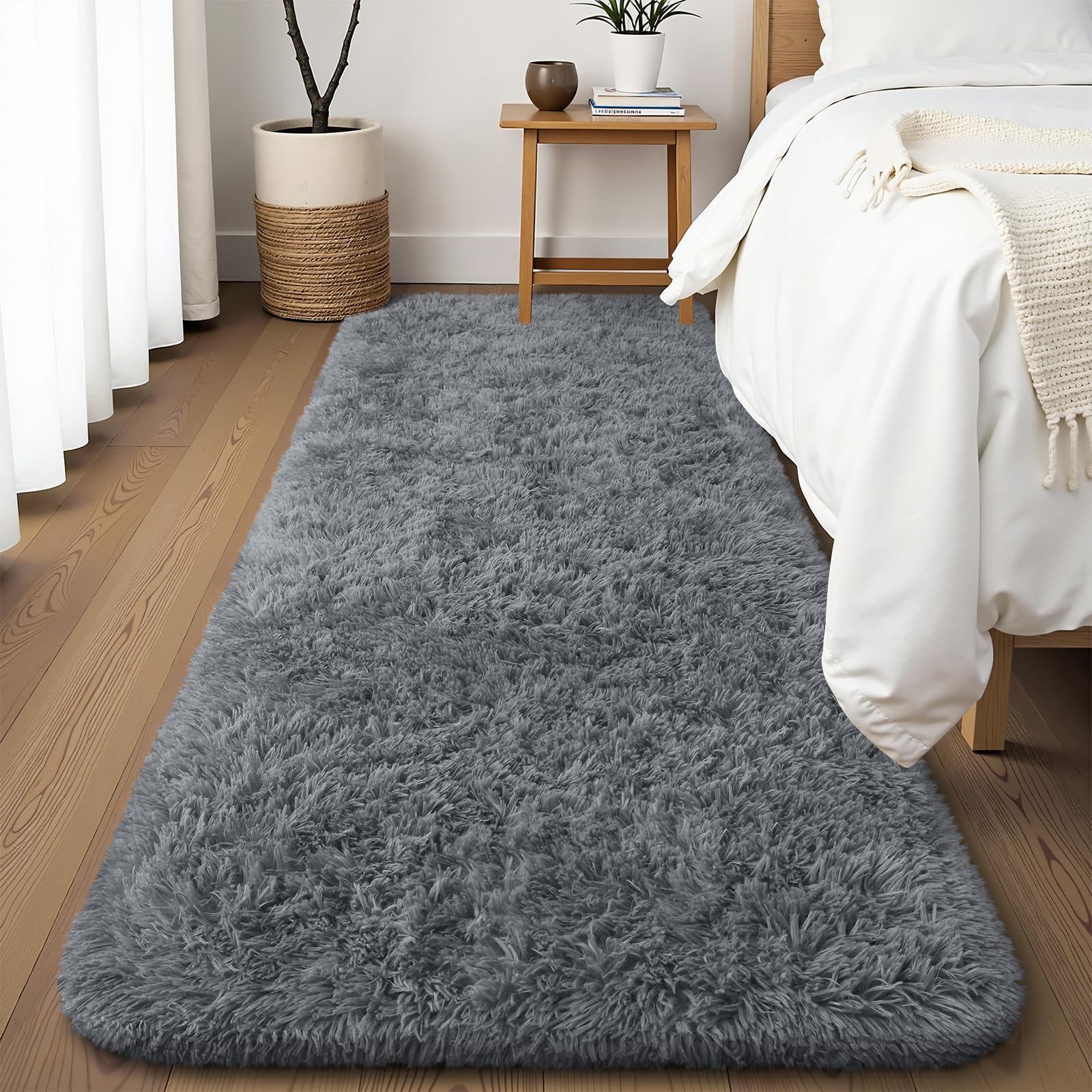 OLANLY Fluffy Area Rug for Living Room Bedroom, 5x8 Feet Soft Shaggy Non-Slip Carpet, Indoor Modern Plush Area Rugs for Kids Girls and Boys, Dorms, Nursery Rooms, Home Decor, Coffee - pokemaOLANLY Fluffy Area Rug for Living Room Bedroom, 5x8 Feet Soft Shaggy Non-Slip Carpet, Indoor Modern Plush Area Rugs for Kids Girls and Boys, Dorms, Nursery Rooms, Home Decor, Coffee