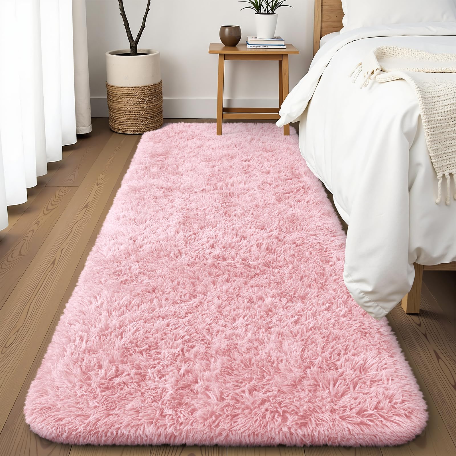 OLANLY Fluffy Area Rug for Living Room Bedroom, 5x8 Feet Soft Shaggy Non-Slip Carpet, Indoor Modern Plush Area Rugs for Kids Girls and Boys, Dorms, Nursery Rooms, Home Decor, Coffee - pokemaOLANLY Fluffy Area Rug for Living Room Bedroom, 5x8 Feet Soft Shaggy Non-Slip Carpet, Indoor Modern Plush Area Rugs for Kids Girls and Boys, Dorms, Nursery Rooms, Home Decor, Coffee