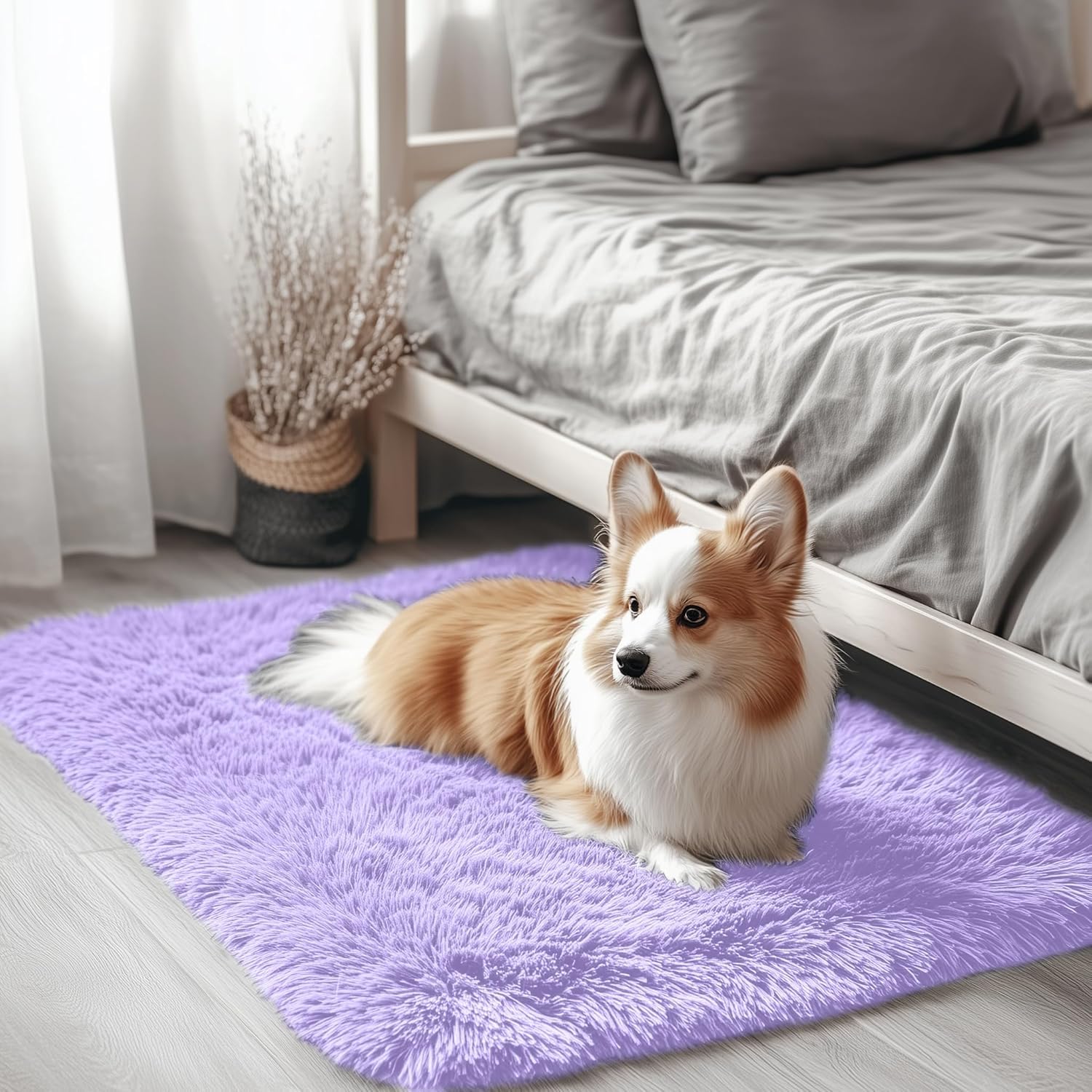 OLANLY Fluffy Area Rug for Living Room Bedroom, 5x8 Feet Soft Shaggy Non-Slip Carpet, Indoor Modern Plush Area Rugs for Kids Girls and Boys, Dorms, Nursery Rooms, Home Decor, Coffee - pokemaOLANLY Fluffy Area Rug for Living Room Bedroom, 5x8 Feet Soft Shaggy Non-Slip Carpet, Indoor Modern Plush Area Rugs for Kids Girls and Boys, Dorms, Nursery Rooms, Home Decor, Coffee