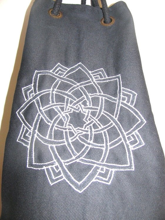 OMSutra Kids Mandala Yoga Mat Bag with Saree Lace - pokemaOMSutra Kids Mandala Yoga Mat Bag with Saree Lace