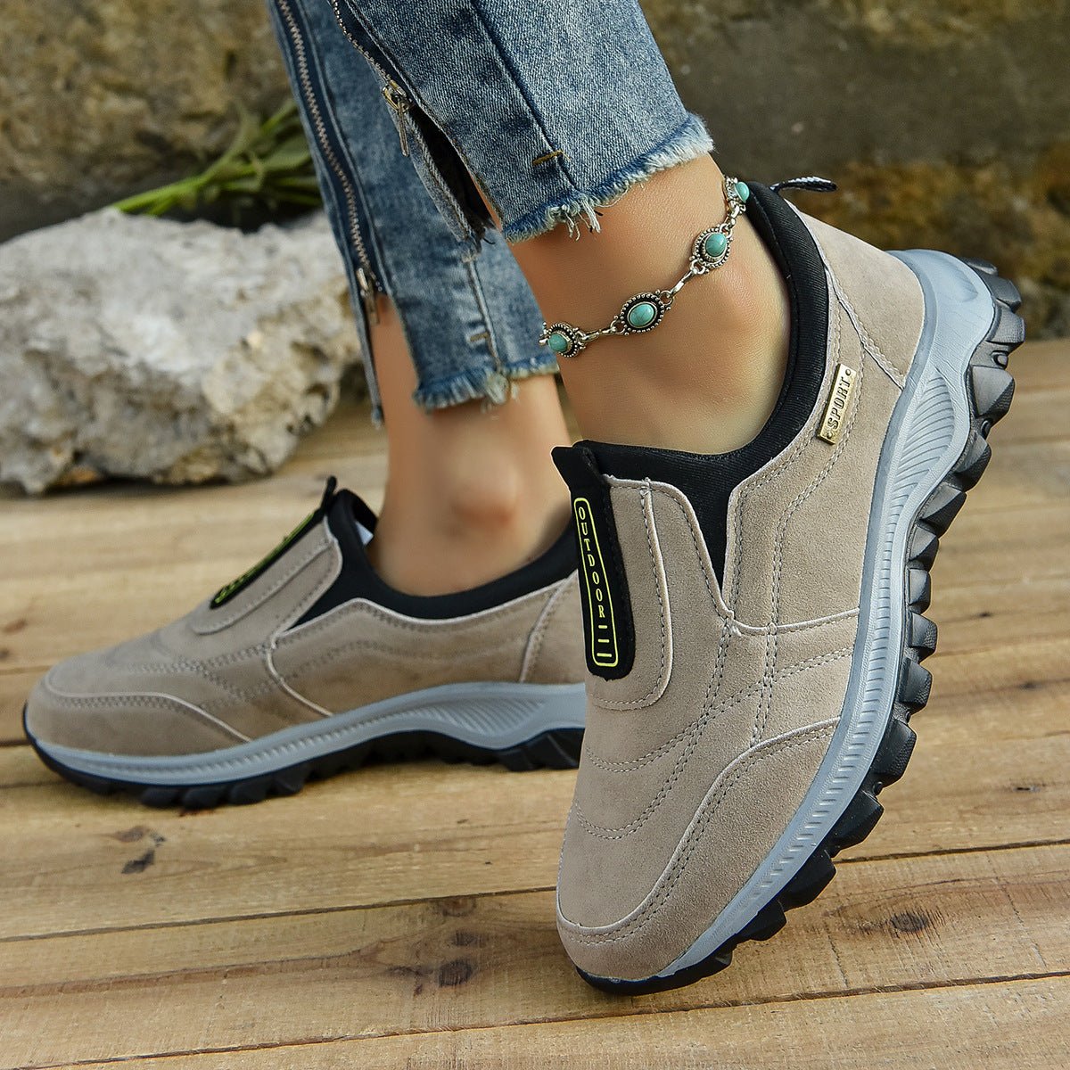 Outdoor Slip-on Sports Shoes Comfortable Walking Running Sneakers Women - pokemae786fa97221bb68e288c2664c67dc86e
