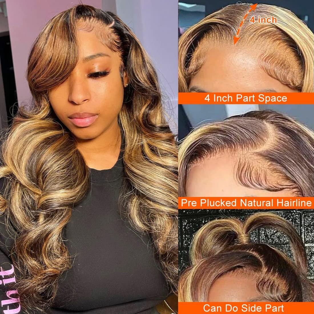 P4 27 13x4 Lace Front Wig Human Hair Body Wave Density - pokemae6c3ada1909bbe4242eab496f6385b0b