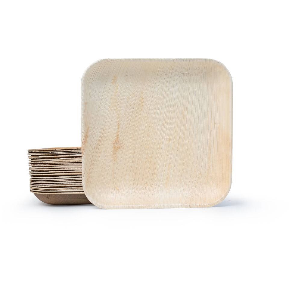 Palm Leaf Square Plates 10" Inch (Set of 25/50/100) - pokemaPalm Leaf Square Plates 10" Inch (Set of 25/50/100)