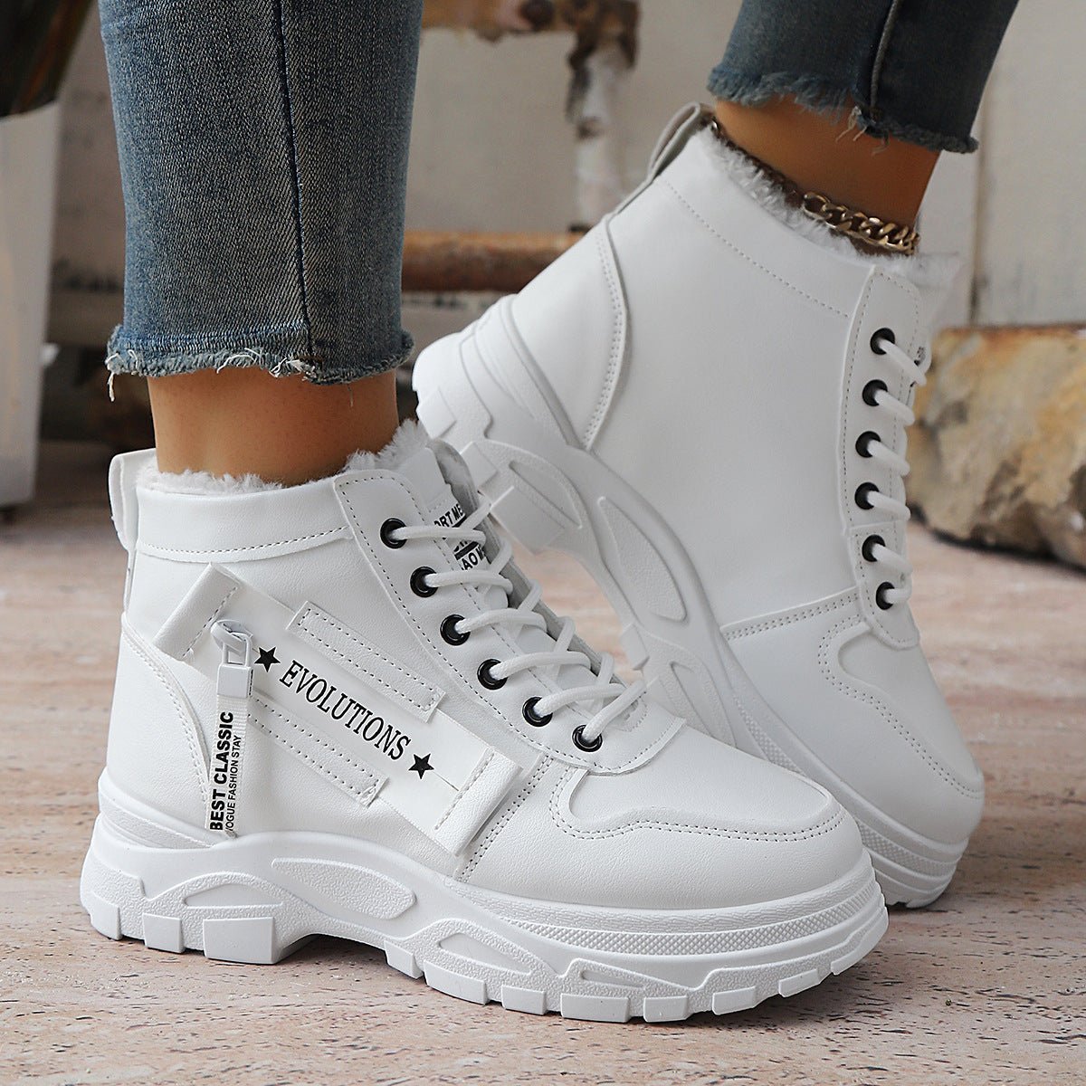 Plus-size Thick-soled Womens Snow Boots Winter New Style Platform - pokema1e2564d8ee317c9647c991f63c7e4f23