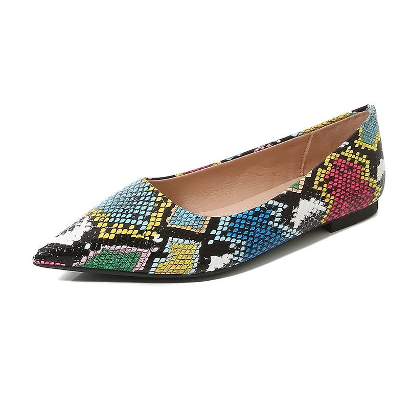 Pointed-toe Low-cut Womens Shoes In Soft Leather With A Soft Sole - pokemadf85fba17cb641d1f8e2048f42d4c48c