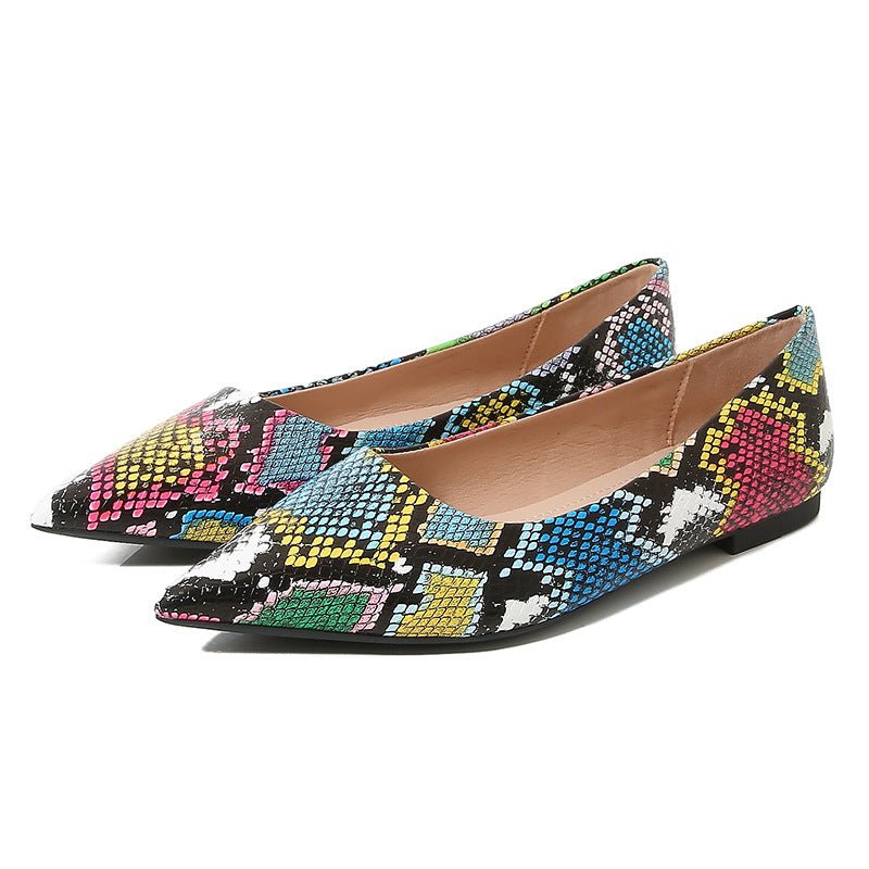 Pointed-toe Low-cut Womens Shoes In Soft Leather With A Soft Sole - pokemaf584c74a04ca00dc2137442493bd832b