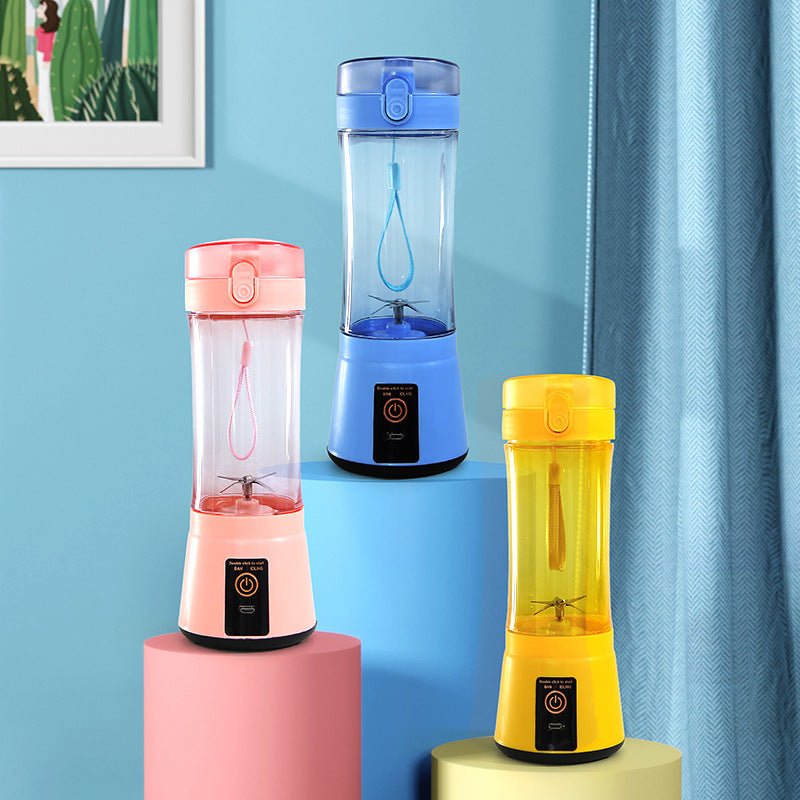 Portable Electric Fruit Juicer Wireless USB Rechargeable Mini Mixer Multifunction Summer Smoothie Blender Machine Kitchen Supplies - pokemae98eff71459cadb321a770b58c7bf0ff