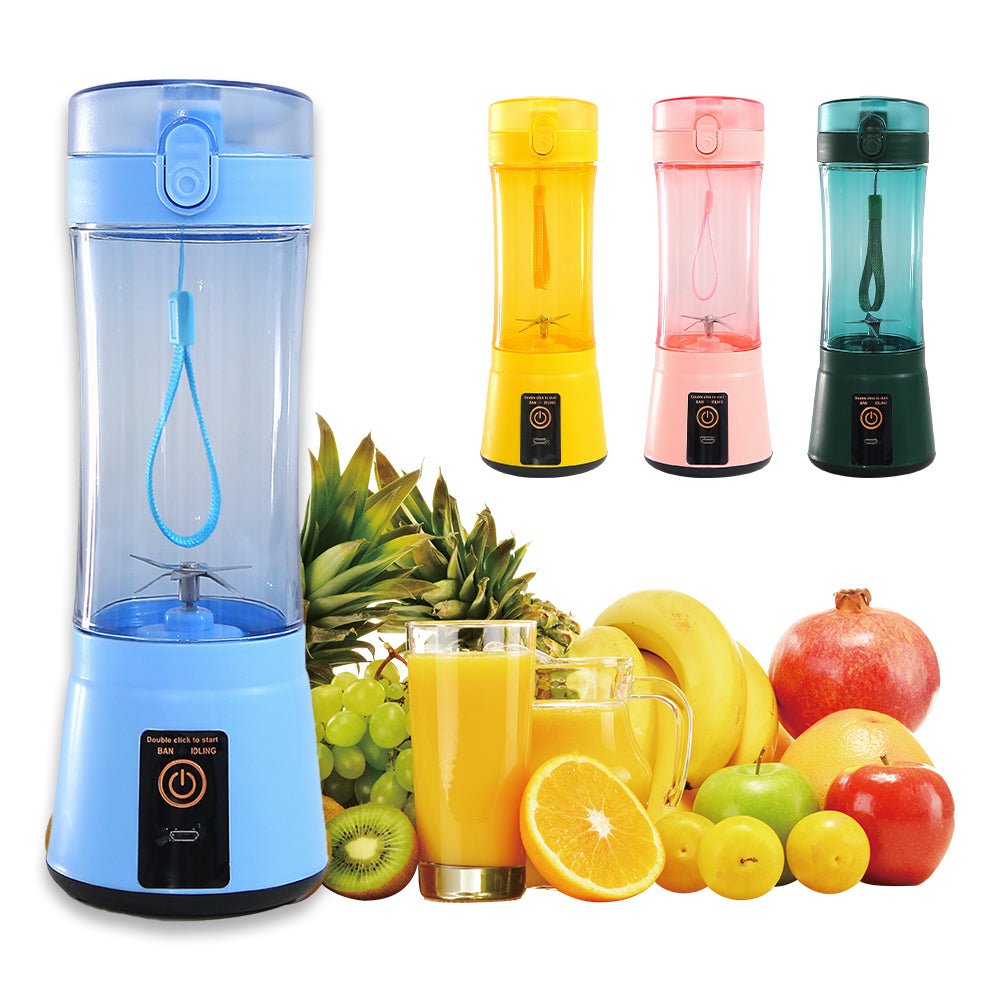 Portable Electric Fruit Juicer Wireless USB Rechargeable Mini Mixer Multifunction Summer Smoothie Blender Machine Kitchen Supplies - pokema89ecdddb1ee322510842970eee74c836