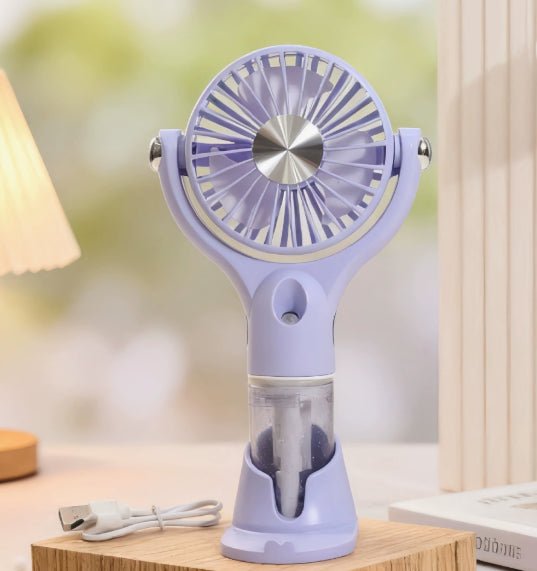 Portable Handheld Spray Fan 4-Speed Water Spray Mist Fan Summer Cooling Artifact USB Charging Summer Supplies Outdoor Mini Fan - pokemae025a70b45d010c54b73340e78b0cf67