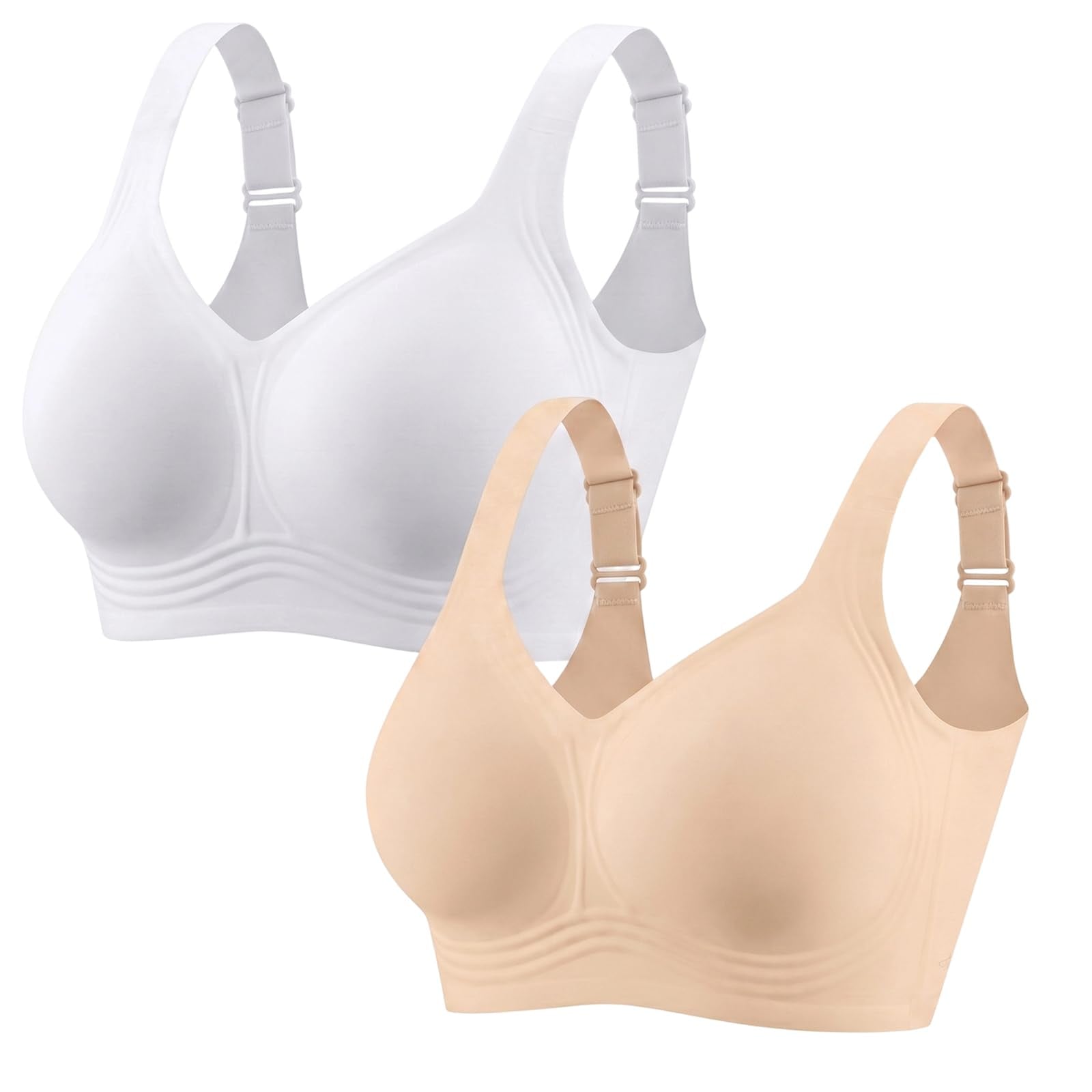 PoseFree Soutien-gorge Jelly pour femme sans couture - Soutien-gorge de soutien push-up confortable et doux - Couverture complète | No Underwire,Tshirt,Support&Lift,Push Up,Everyday,Breathable,Soft,Seamless,Bralettes,Back Smoothing,Older Women - pokemaPoseFree Soutien-gorge Jelly pour femme sans couture - Soutien-gorge de soutien push-up confortable et doux - Couverture complète | No Underwire,Tshirt,Support&Lift,Push Up,Everyday,Breathable,Soft,Seamless,Bralettes,Back Smoothing,Older Women