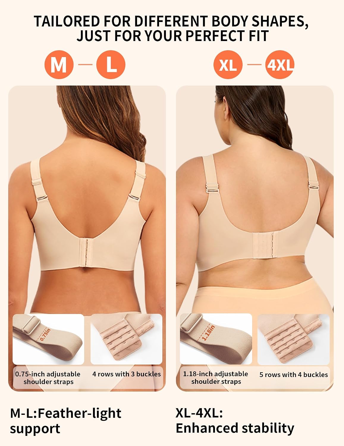 PoseFree Soutien-gorge Jelly pour femme sans couture - Soutien-gorge de soutien push-up confortable et doux - Couverture complète | No Underwire,Tshirt,Support&Lift,Push Up,Everyday,Breathable,Soft,Seamless,Bralettes,Back Smoothing,Older Women - pokemaPoseFree Soutien-gorge Jelly pour femme sans couture - Soutien-gorge de soutien push-up confortable et doux - Couverture complète | No Underwire,Tshirt,Support&Lift,Push Up,Everyday,Breathable,Soft,Seamless,Bralettes,Back Smoothing,Older Women