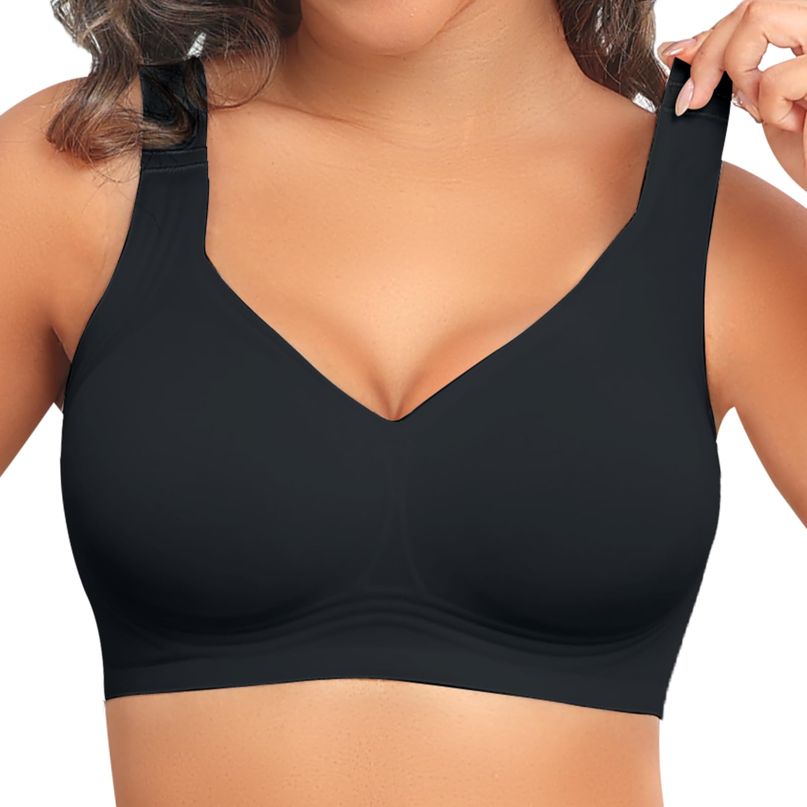 PoseFree Soutien-gorge Jelly pour femme sans couture - Soutien-gorge de soutien push-up confortable et doux - Couverture complète | No Underwire,Tshirt,Support&Lift,Push Up,Everyday,Breathable,Soft,Seamless,Bralettes,Back Smoothing,Older Women - pokemaPoseFree Soutien-gorge Jelly pour femme sans couture - Soutien-gorge de soutien push-up confortable et doux - Couverture complète | No Underwire,Tshirt,Support&Lift,Push Up,Everyday,Breathable,Soft,Seamless,Bralettes,Back Smoothing,Older Women