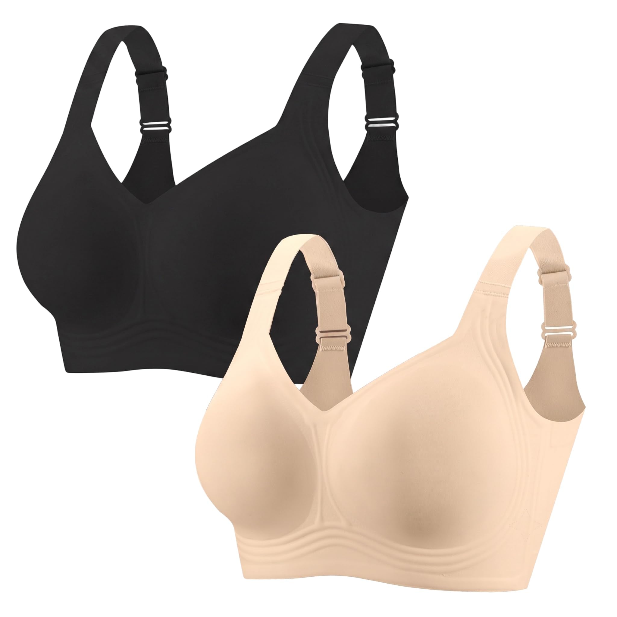 PoseFree Soutien-gorge Jelly pour femme sans couture - Soutien-gorge de soutien push-up confortable et doux - Couverture complète | No Underwire,Tshirt,Support&Lift,Push Up,Everyday,Breathable,Soft,Seamless,Bralettes,Back Smoothing,Older Women - pokemaPoseFree Soutien-gorge Jelly pour femme sans couture - Soutien-gorge de soutien push-up confortable et doux - Couverture complète | No Underwire,Tshirt,Support&Lift,Push Up,Everyday,Breathable,Soft,Seamless,Bralettes,Back Smoothing,Older Women