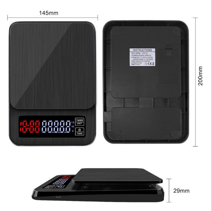 Pour-over Coffee Scale Smart Coffee Weighing Electronic Scale - pokema5baa6185ec1f91d62baf6eefcc071a9b