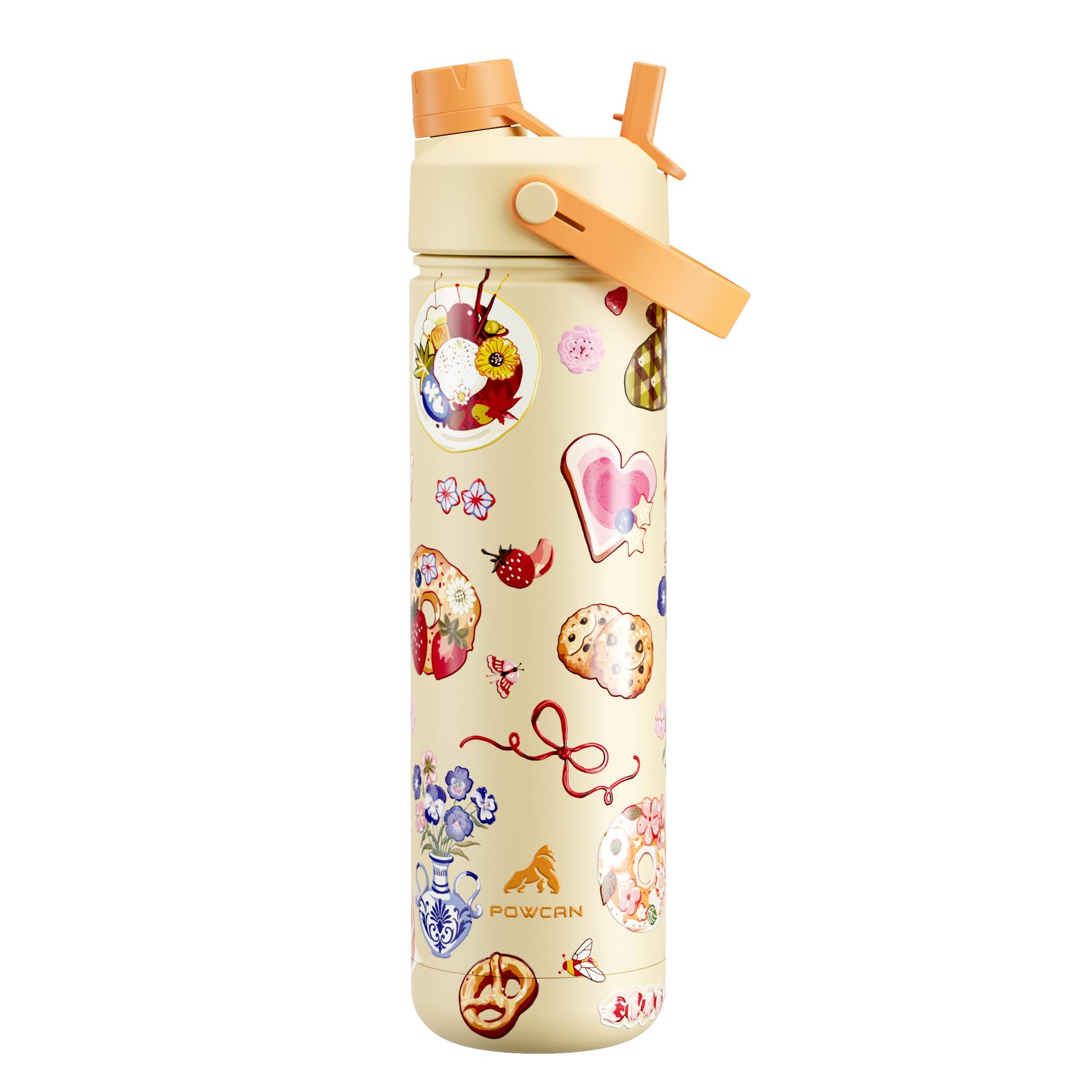 POWCAN 26 oz Insulated Water Bottle with 2-in-1 Straw and Spout Lid, Keep Cold 24H, Leak-Proof, Fits in Car Cup Holder, Stainless Steel Water Bottle for Sports, Travel, Gym, and School (Obsidian) - pokemaPOWCAN 26 oz Insulated Water Bottle with 2-in-1 Straw and Spout Lid, Keep Cold 24H, Leak-Proof, Fits in Car Cup Holder, Stainless Steel Water Bottle for Sports, Travel, Gym, and School (Obsidian)