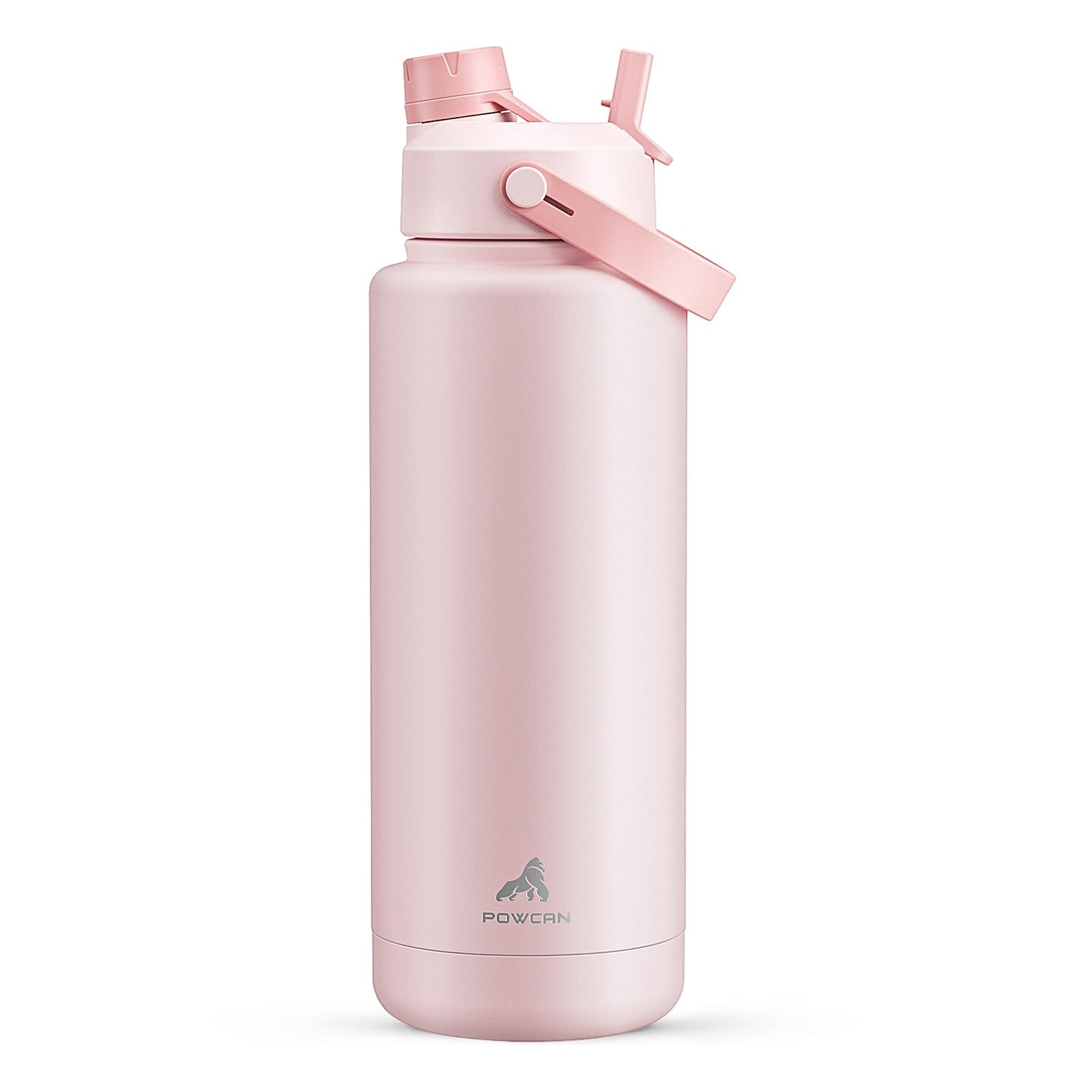 POWCAN 26 oz Insulated Water Bottle with 2-in-1 Straw and Spout Lid, Keep Cold 24H, Leak-Proof, Fits in Car Cup Holder, Stainless Steel Water Bottle for Sports, Travel, Gym, and School (Obsidian) - pokemaPOWCAN 26 oz Insulated Water Bottle with 2-in-1 Straw and Spout Lid, Keep Cold 24H, Leak-Proof, Fits in Car Cup Holder, Stainless Steel Water Bottle for Sports, Travel, Gym, and School (Obsidian)
