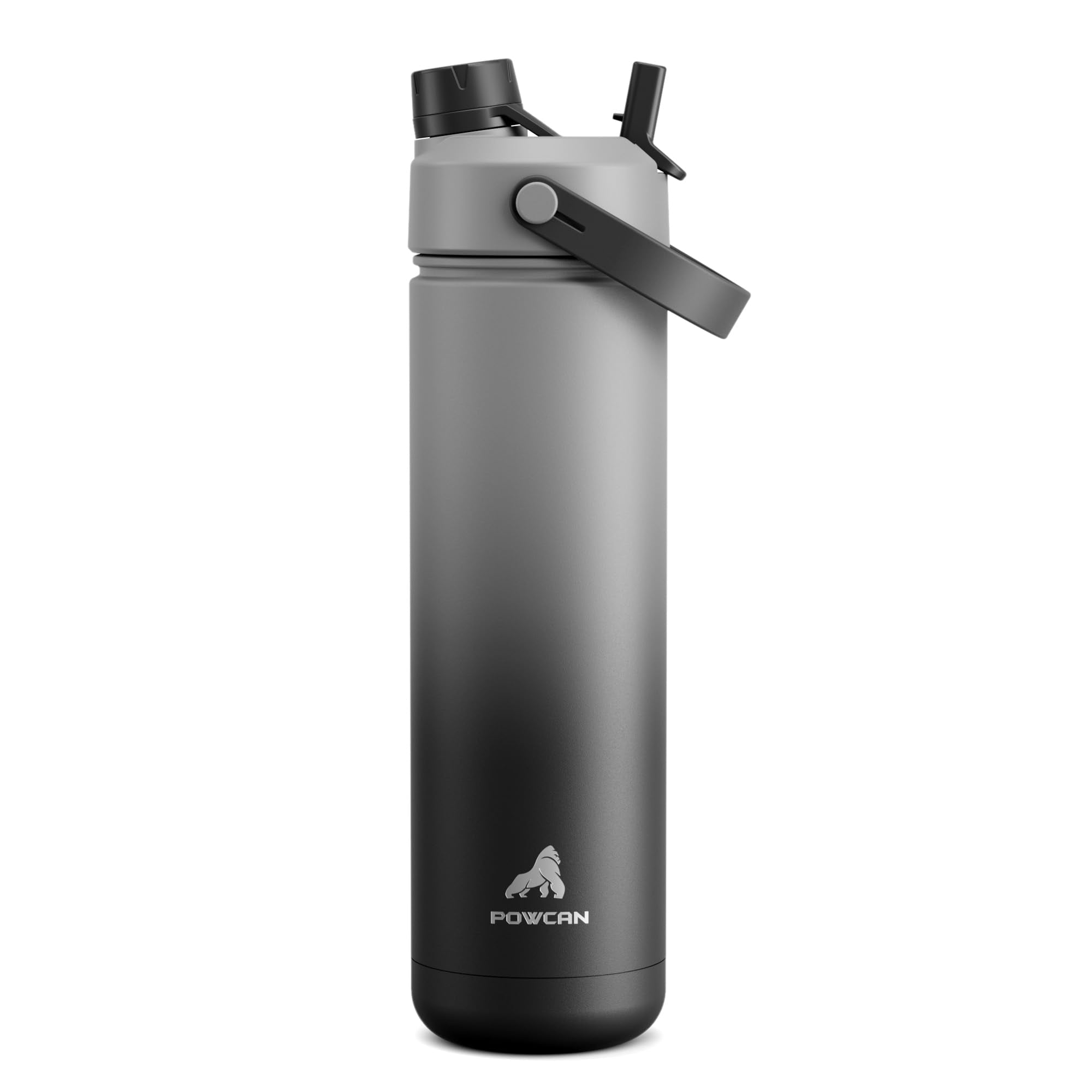 POWCAN 26 oz Insulated Water Bottle with 2-in-1 Straw and Spout Lid, Keep Cold 24H, Leak-Proof, Fits in Car Cup Holder, Stainless Steel Water Bottle for Sports, Travel, and School (Cotton Candy) - pokemaPOWCAN 26 oz Insulated Water Bottle with 2-in-1 Straw and Spout Lid, Keep Cold 24H, Leak-Proof, Fits in Car Cup Holder, Stainless Steel Water Bottle for Sports, Travel, and School (Cotton Candy)