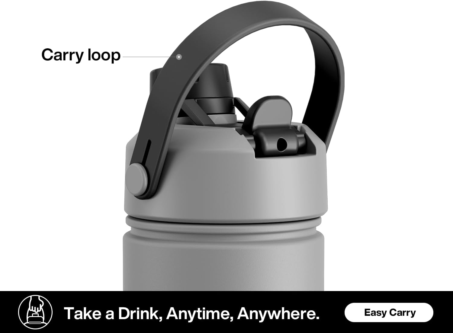 POWCAN 26 oz Insulated Water Bottle with 2-in-1 Straw and Spout Lid, Keep Cold 24H, Leak-Proof, Fits in Car Cup Holder, Stainless Steel Water Bottle for Sports, Travel, Gym, and School (Obsidian) - pokemaPOWCAN 26 oz Insulated Water Bottle with 2-in-1 Straw and Spout Lid, Keep Cold 24H, Leak-Proof, Fits in Car Cup Holder, Stainless Steel Water Bottle for Sports, Travel, Gym, and School (Obsidian)