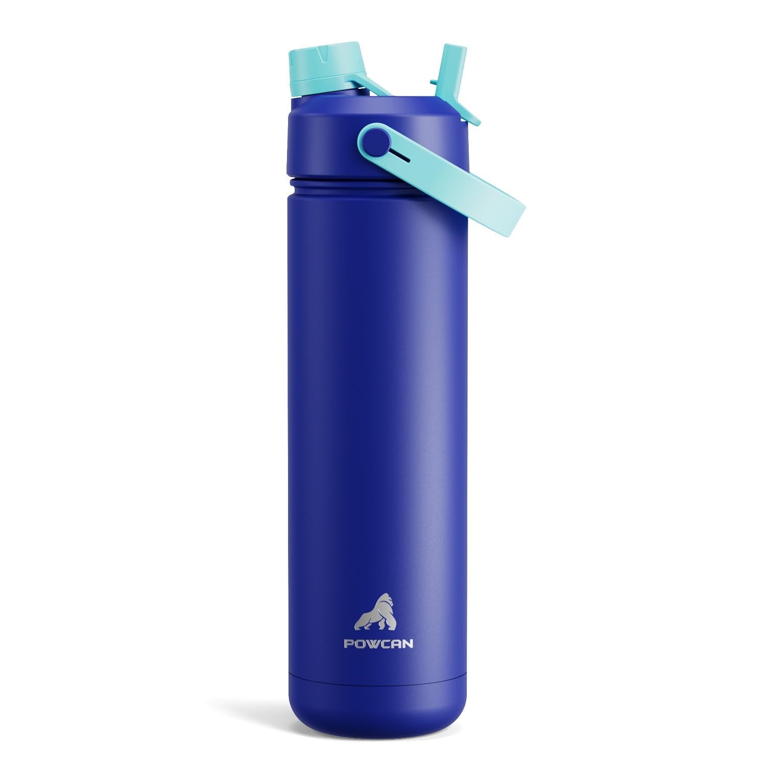 POWCAN 26 oz Insulated Water Bottle with 2-in-1 Straw and Spout Lid, Keep Cold 24H, Leak-Proof, Fits in Car Cup Holder, Stainless Steel Water Bottle for Sports, Travel, Gym, and School (Obsidian) - pokemaPOWCAN 26 oz Insulated Water Bottle with 2-in-1 Straw and Spout Lid, Keep Cold 24H, Leak-Proof, Fits in Car Cup Holder, Stainless Steel Water Bottle for Sports, Travel, Gym, and School (Obsidian)