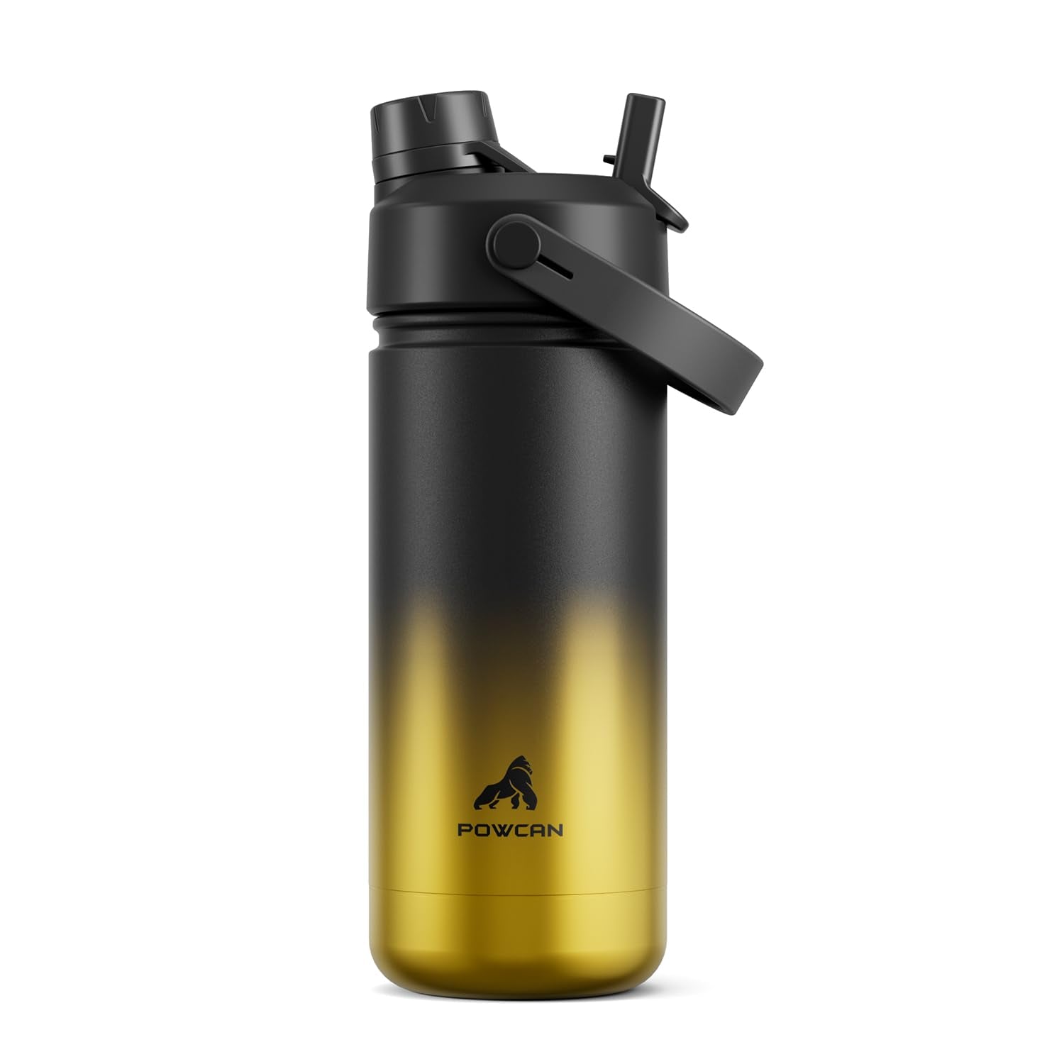 POWCAN 26 oz Insulated Water Bottle with 2-in-1 Straw and Spout Lid, Keep Cold 24H, Leak-Proof, Fits in Car Cup Holder, Stainless Steel Water Bottle for Sports, Travel, Gym, and School (Obsidian) - pokemaPOWCAN 26 oz Insulated Water Bottle with 2-in-1 Straw and Spout Lid, Keep Cold 24H, Leak-Proof, Fits in Car Cup Holder, Stainless Steel Water Bottle for Sports, Travel, Gym, and School (Obsidian)