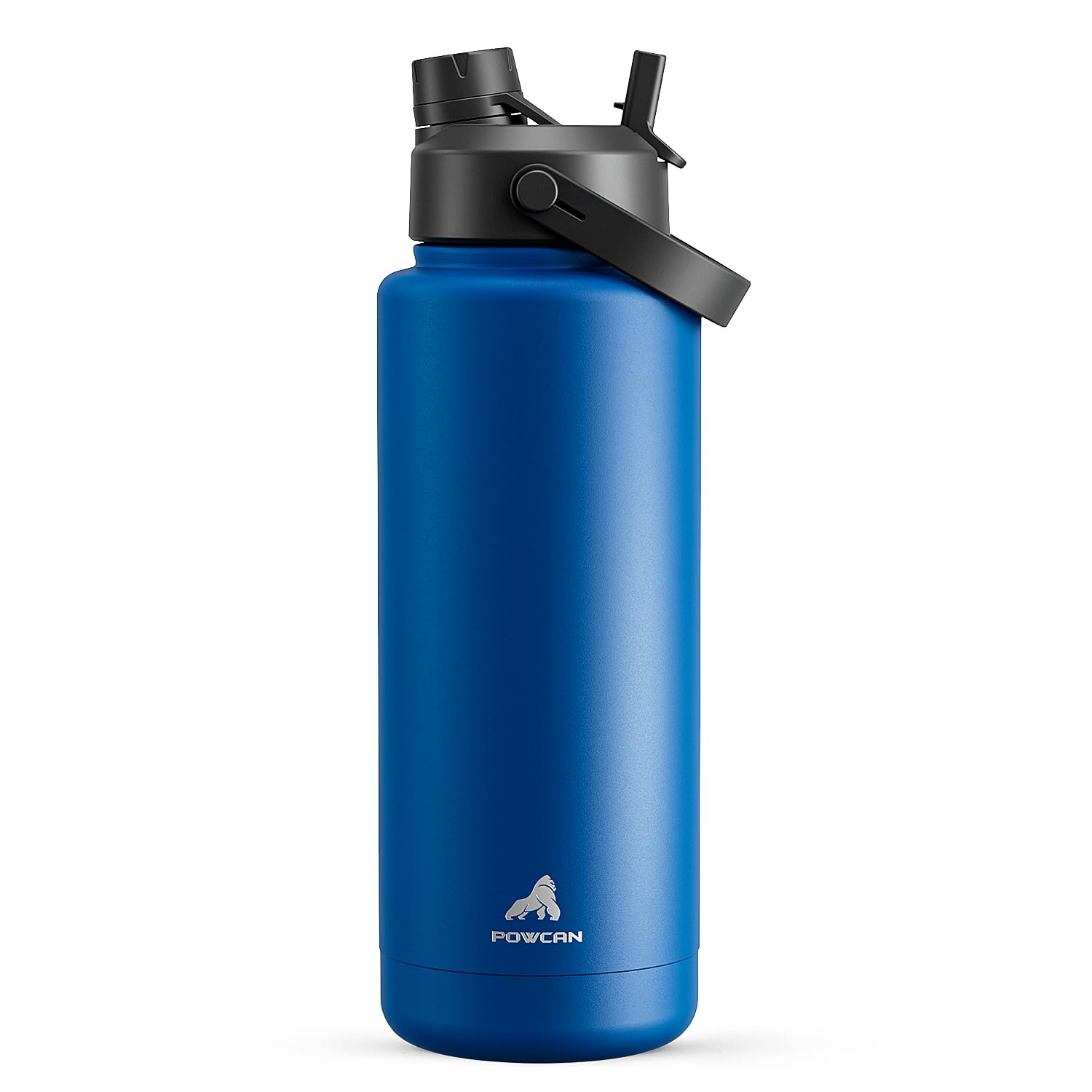 POWCAN 26 oz Insulated Water Bottle with 2-in-1 Straw and Spout Lid, Keep Cold 24H, Leak-Proof, Fits in Car Cup Holder, Stainless Steel Water Bottle for Sports, Travel, Gym, and School (Obsidian) - pokemaPOWCAN 26 oz Insulated Water Bottle with 2-in-1 Straw and Spout Lid, Keep Cold 24H, Leak-Proof, Fits in Car Cup Holder, Stainless Steel Water Bottle for Sports, Travel, Gym, and School (Obsidian)