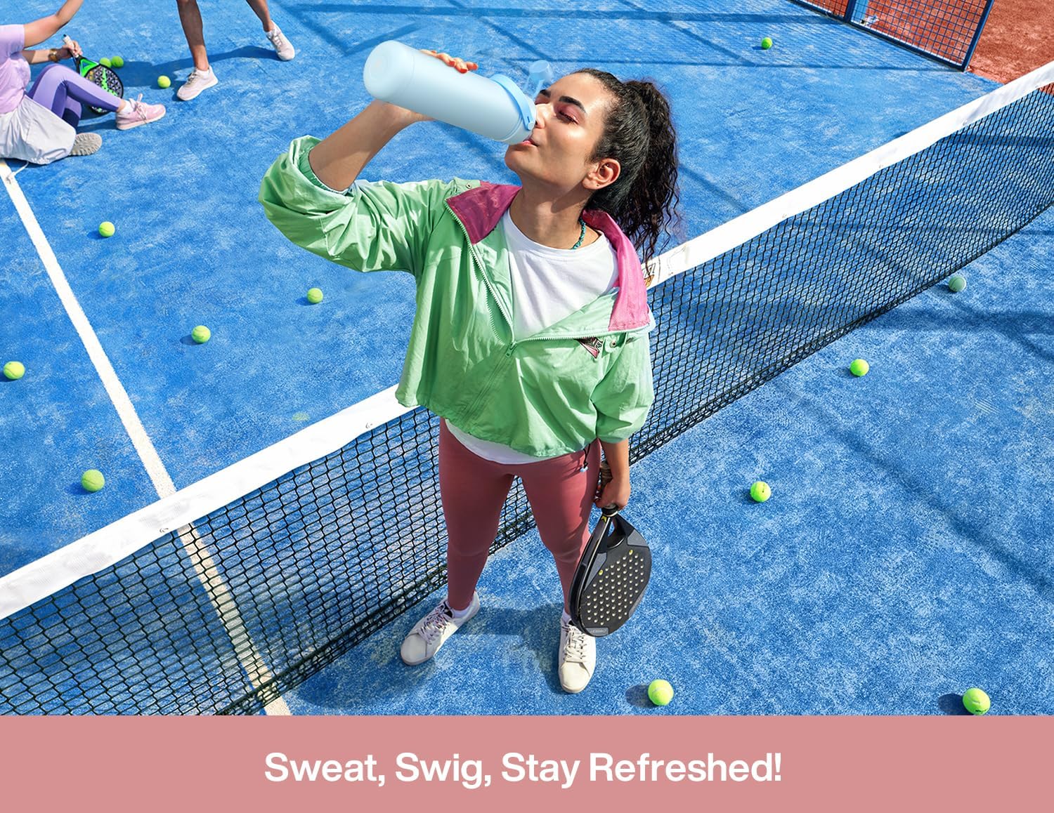 POWCAN 26 oz Insulated Water Bottle with 2-in-1 Straw and Spout Lid, Keep Cold 24H, Leak-Proof, Fits in Car Cup Holder, Stainless Steel Water Bottle for Sports, Travel, and School (Cotton Candy) - pokemaPOWCAN 26 oz Insulated Water Bottle with 2-in-1 Straw and Spout Lid, Keep Cold 24H, Leak-Proof, Fits in Car Cup Holder, Stainless Steel Water Bottle for Sports, Travel, and School (Cotton Candy)