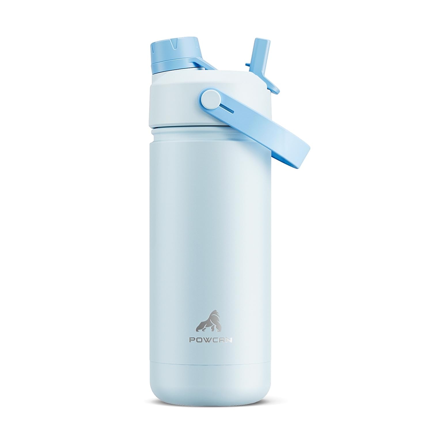 POWCAN 26 oz Insulated Water Bottle with 2-in-1 Straw and Spout Lid, Keep Cold 24H, Leak-Proof, Fits in Car Cup Holder, Stainless Steel Water Bottle for Sports, Travel, Gym, and School (Obsidian) - pokemaPOWCAN 26 oz Insulated Water Bottle with 2-in-1 Straw and Spout Lid, Keep Cold 24H, Leak-Proof, Fits in Car Cup Holder, Stainless Steel Water Bottle for Sports, Travel, Gym, and School (Obsidian)