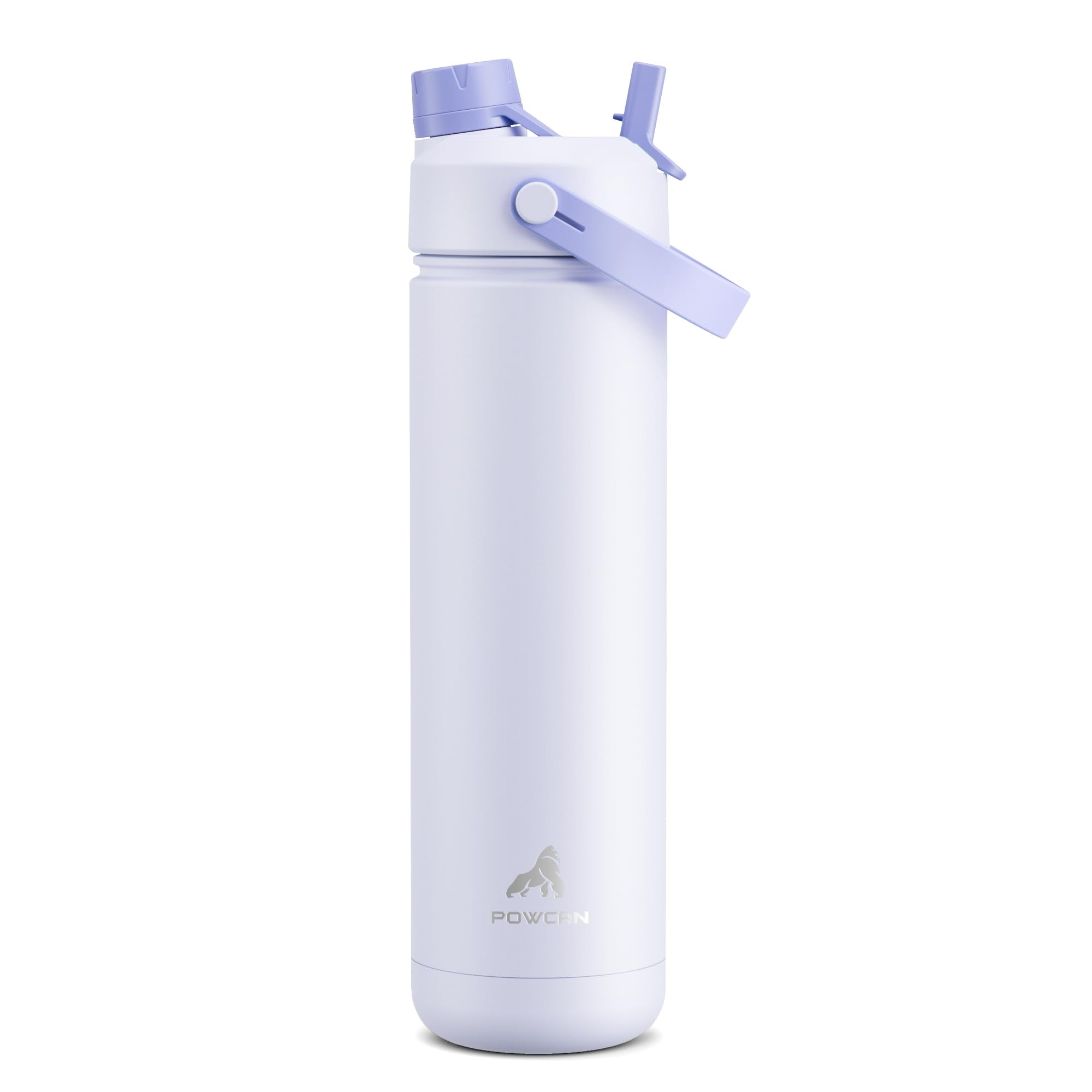 POWCAN 26 oz Insulated Water Bottle with 2-in-1 Straw and Spout Lid, Keep Cold 24H, Leak-Proof, Fits in Car Cup Holder, Stainless Steel Water Bottle for Sports, Travel, Gym, and School (Obsidian) - pokemaPOWCAN 26 oz Insulated Water Bottle with 2-in-1 Straw and Spout Lid, Keep Cold 24H, Leak-Proof, Fits in Car Cup Holder, Stainless Steel Water Bottle for Sports, Travel, Gym, and School (Obsidian)