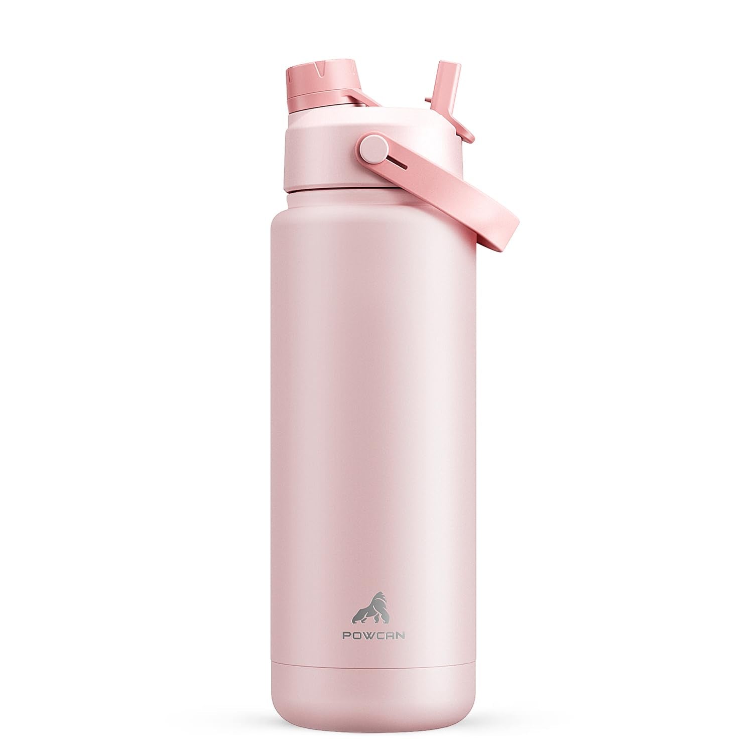 POWCAN 26 oz Insulated Water Bottle with 2-in-1 Straw and Spout Lid, Keep Cold 24H, Leak-Proof, Fits in Car Cup Holder, Stainless Steel Water Bottle for Sports, Travel, Gym, and School (Obsidian) - pokemaPOWCAN 26 oz Insulated Water Bottle with 2-in-1 Straw and Spout Lid, Keep Cold 24H, Leak-Proof, Fits in Car Cup Holder, Stainless Steel Water Bottle for Sports, Travel, Gym, and School (Obsidian)