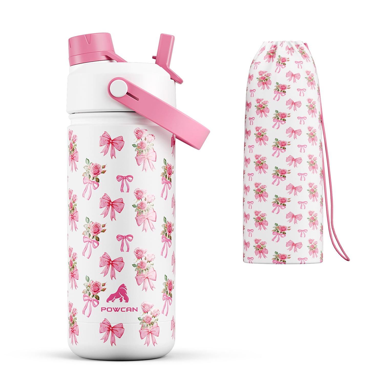 POWCAN 26 oz Insulated Water Bottle with 2-in-1 Straw and Spout Lid, Keep Cold 24H, Leak-Proof, Fits in Car Cup Holder, Stainless Steel Water Bottle for Sports, Travel, Gym, and School (Obsidian) - pokemaPOWCAN 26 oz Insulated Water Bottle with 2-in-1 Straw and Spout Lid, Keep Cold 24H, Leak-Proof, Fits in Car Cup Holder, Stainless Steel Water Bottle for Sports, Travel, Gym, and School (Obsidian)