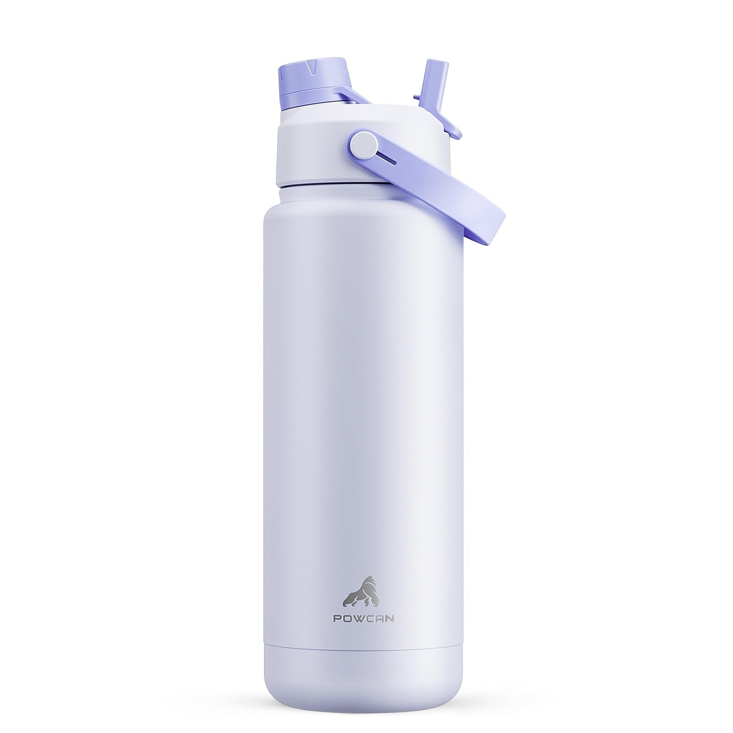 POWCAN 26 oz Insulated Water Bottle with 2-in-1 Straw and Spout Lid, Keep Cold 24H, Leak-Proof, Fits in Car Cup Holder, Stainless Steel Water Bottle for Sports, Travel, Gym, and School (Obsidian) - pokemaPOWCAN 26 oz Insulated Water Bottle with 2-in-1 Straw and Spout Lid, Keep Cold 24H, Leak-Proof, Fits in Car Cup Holder, Stainless Steel Water Bottle for Sports, Travel, Gym, and School (Obsidian)