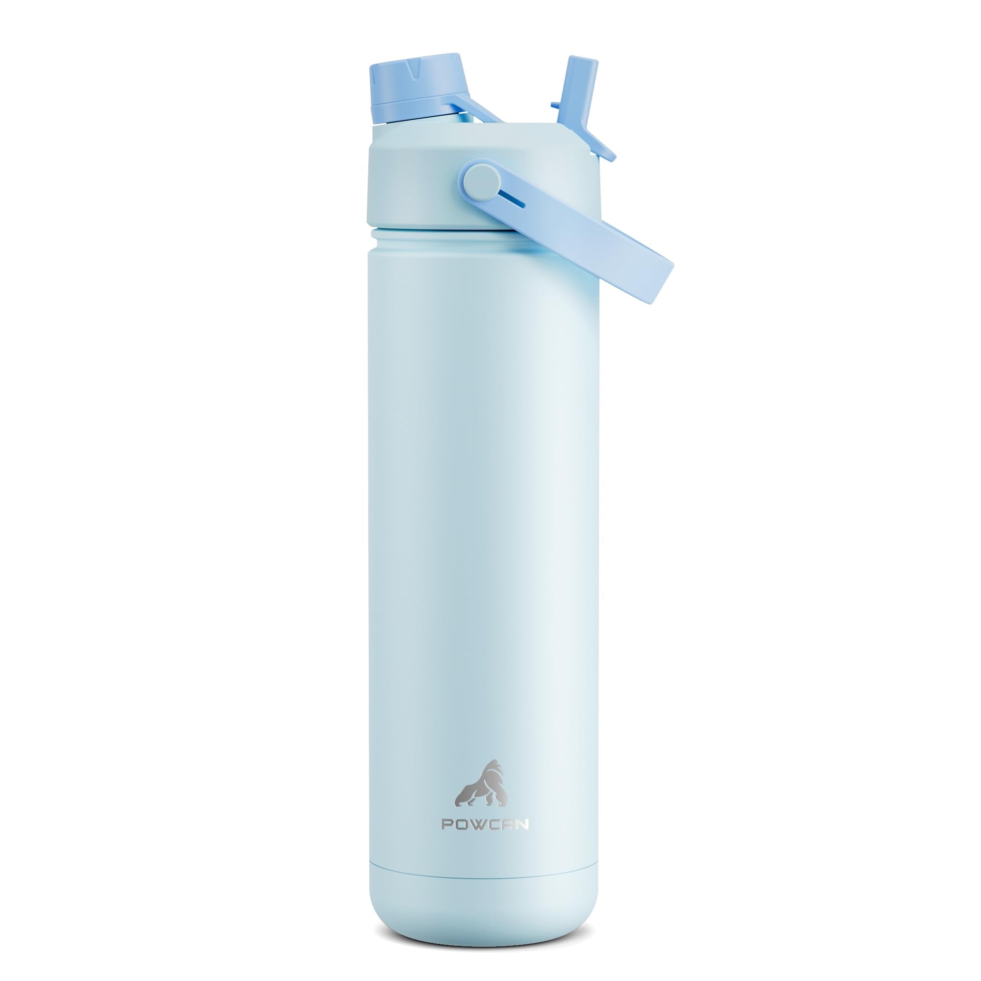 POWCAN 26 oz Insulated Water Bottle with 2-in-1 Straw and Spout Lid, Keep Cold 24H, Leak-Proof, Fits in Car Cup Holder, Stainless Steel Water Bottle for Sports, Travel, Gym, and School (Obsidian) - pokemaPOWCAN 26 oz Insulated Water Bottle with 2-in-1 Straw and Spout Lid, Keep Cold 24H, Leak-Proof, Fits in Car Cup Holder, Stainless Steel Water Bottle for Sports, Travel, Gym, and School (Obsidian)