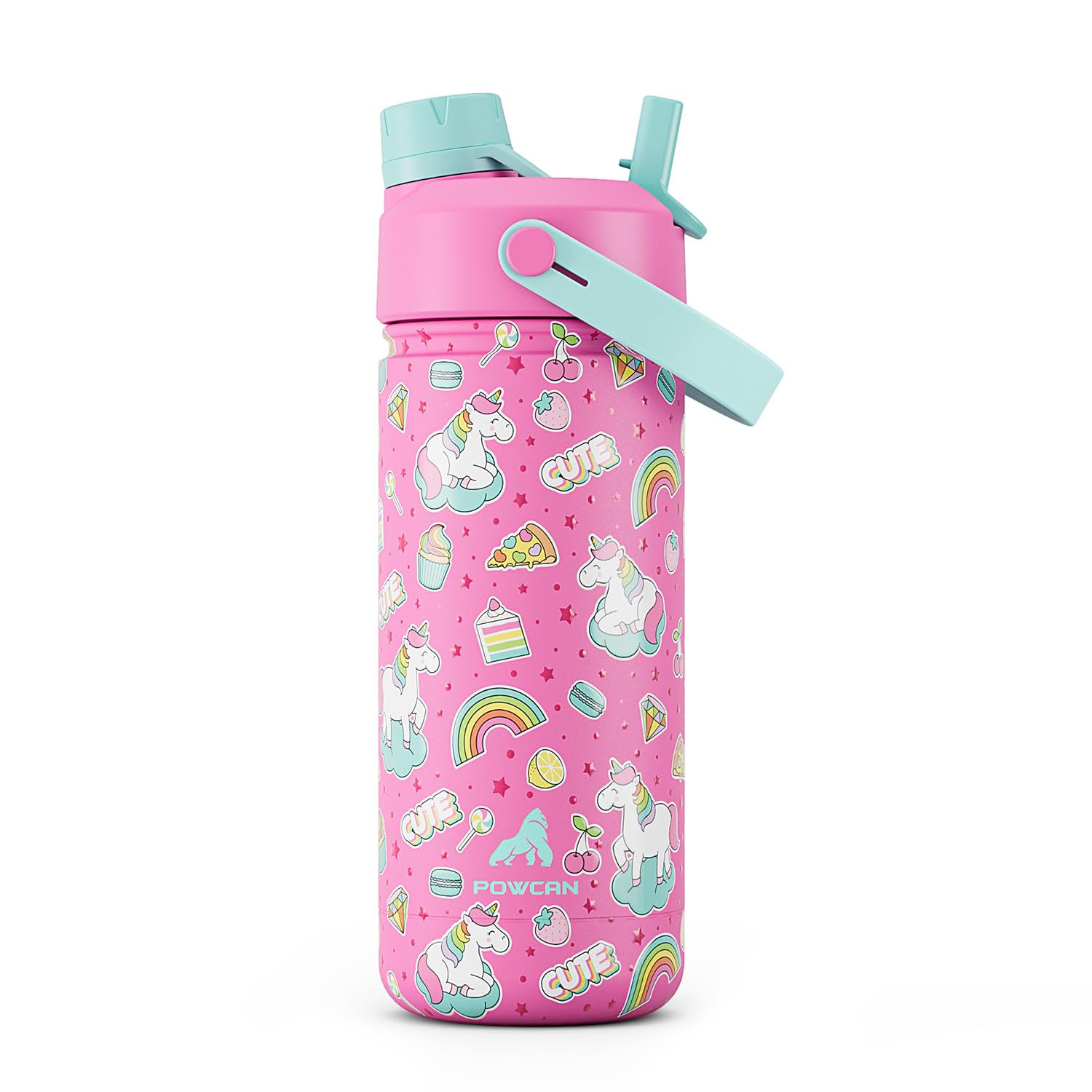 POWCAN 26 oz Insulated Water Bottle with 2-in-1 Straw and Spout Lid, Keep Cold 24H, Leak-Proof, Fits in Car Cup Holder, Stainless Steel Water Bottle for Sports, Travel, Gym, and School (Obsidian) - pokemaPOWCAN 26 oz Insulated Water Bottle with 2-in-1 Straw and Spout Lid, Keep Cold 24H, Leak-Proof, Fits in Car Cup Holder, Stainless Steel Water Bottle for Sports, Travel, Gym, and School (Obsidian)