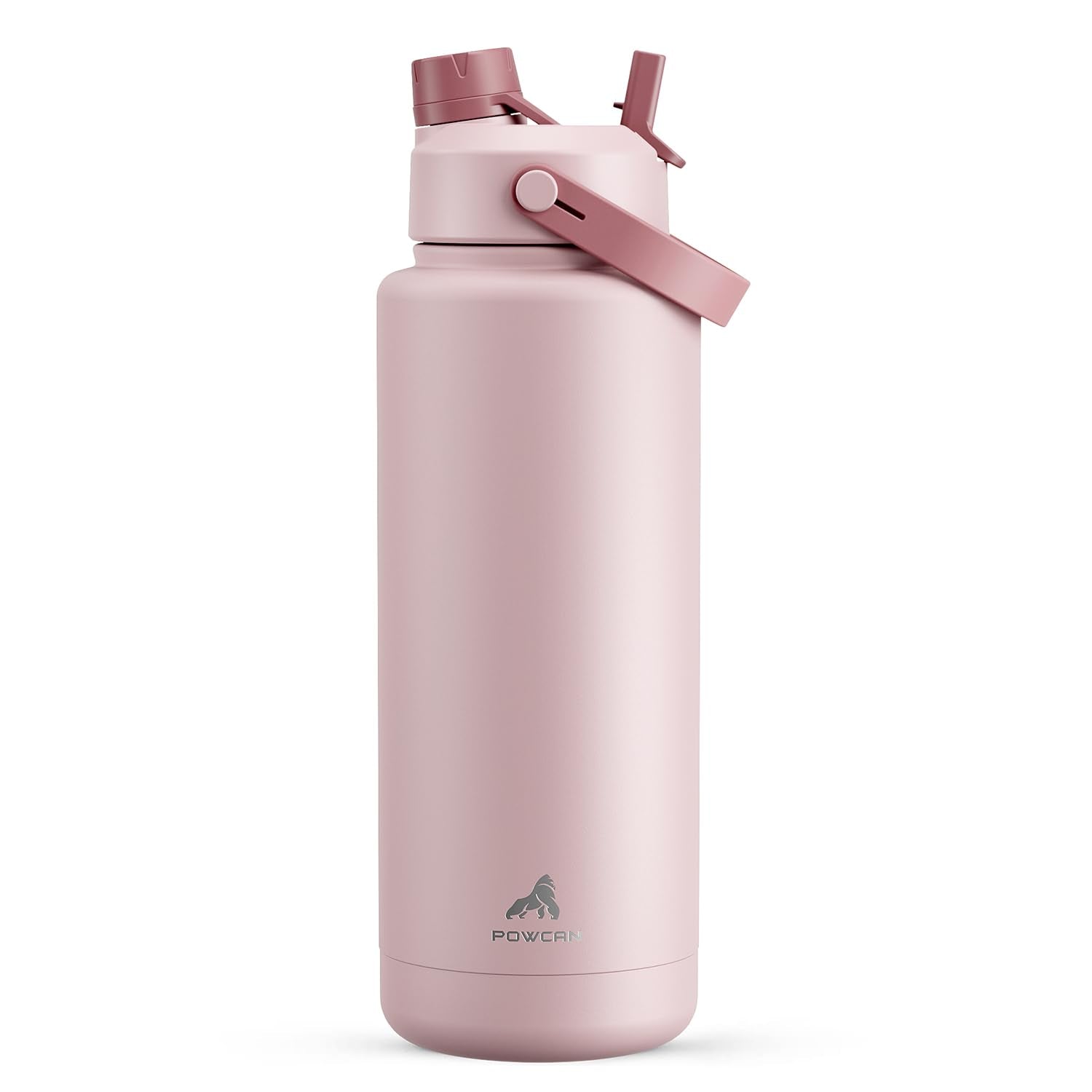 POWCAN 26 oz Insulated Water Bottle with 2-in-1 Straw and Spout Lid, Keep Cold 24H, Leak-Proof, Fits in Car Cup Holder, Stainless Steel Water Bottle for Sports, Travel, Gym, and School (Obsidian) - pokemaPOWCAN 26 oz Insulated Water Bottle with 2-in-1 Straw and Spout Lid, Keep Cold 24H, Leak-Proof, Fits in Car Cup Holder, Stainless Steel Water Bottle for Sports, Travel, Gym, and School (Obsidian)