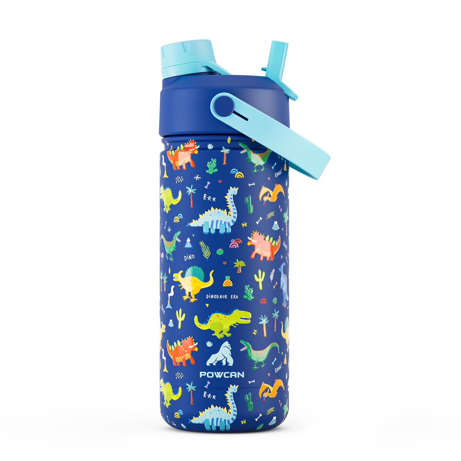 POWCAN 26 oz Insulated Water Bottle with 2-in-1 Straw and Spout Lid, Keep Cold 24H, Leak-Proof, Fits in Car Cup Holder, Stainless Steel Water Bottle for Sports, Travel, Gym, and School (Obsidian) - pokemaPOWCAN 26 oz Insulated Water Bottle with 2-in-1 Straw and Spout Lid, Keep Cold 24H, Leak-Proof, Fits in Car Cup Holder, Stainless Steel Water Bottle for Sports, Travel, Gym, and School (Obsidian)