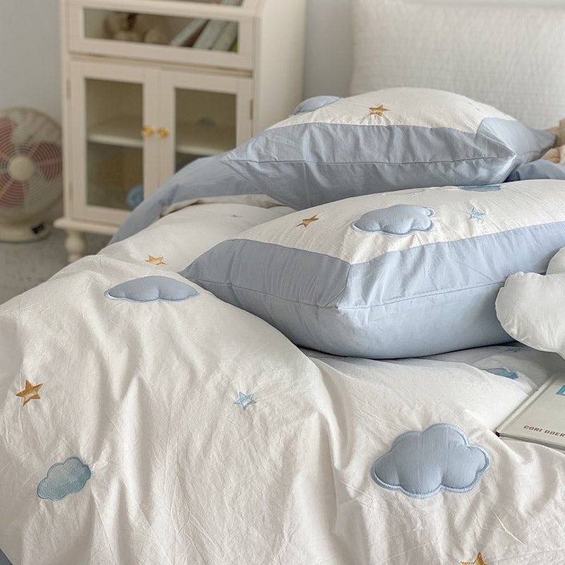 Princess Fengyun Flower Full Cotton Washed Home Textile Bed Sheet Four Piece Set - pokemae95f9aa59ed6aa67f352e8aac0612cf1