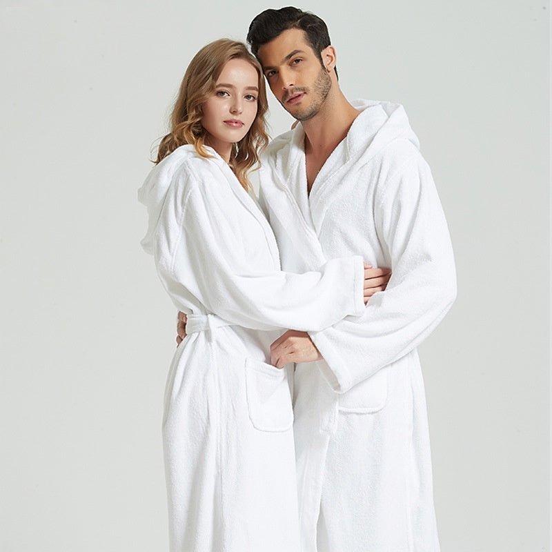 Pure Cotton Hotel Bathrobe Thickening Towel Material Nightgown - pokema44435d95fba0ba7ee36e486a9b97efd1