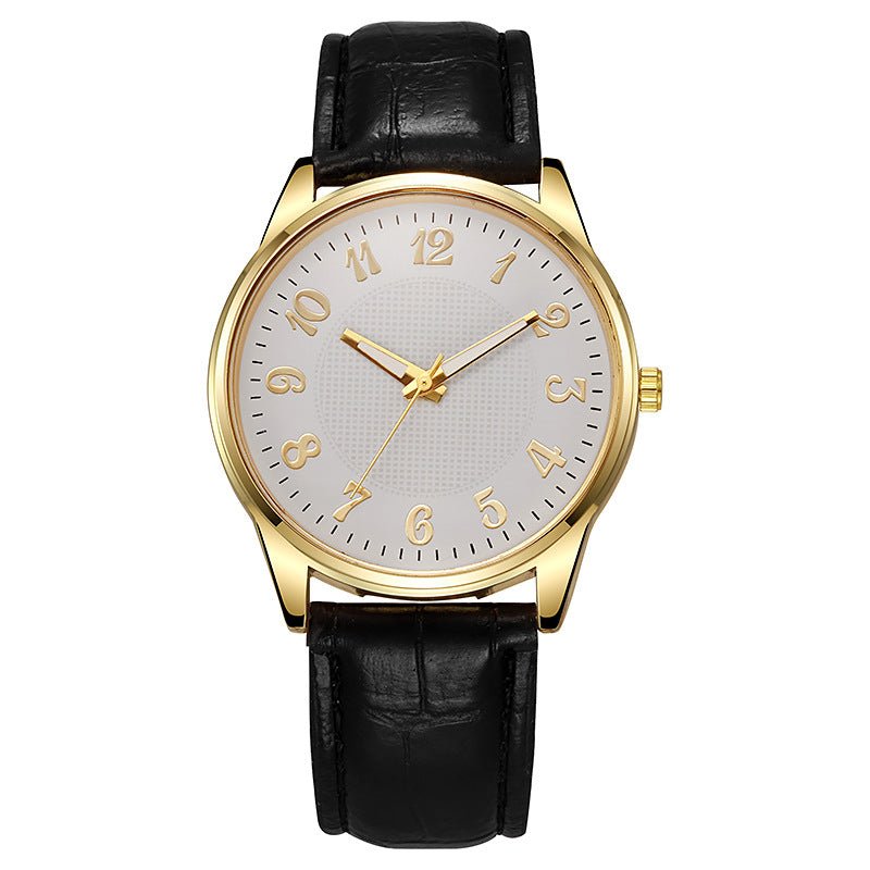Quartz Mens Business-style Alloy Luminous Luxury Wristwatch With A Leather-band Feel - pokema36bd496898a50b204629889780e78132