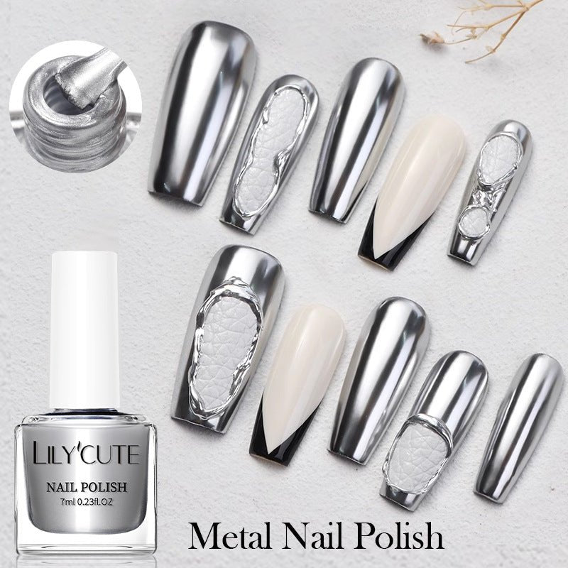 Quick-dry Metallic Mirror Nail Polish, No Baking Required - pokema6e1e3efb16b9957a6e2dafe5b7330ee4