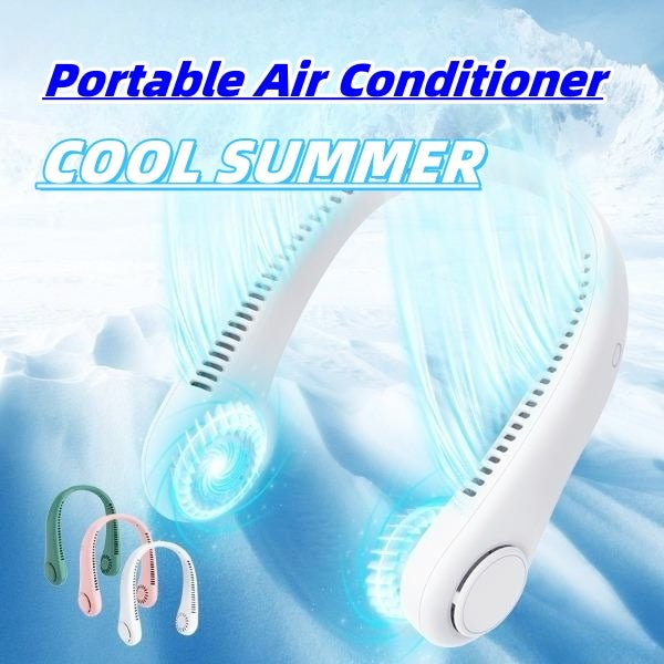 Rechargeable Neck Fan Hands Free USB Mini Fan Traveling Outdoor Sports Fans Portable Lazy Bladeless Hanging Neck Fan - pokemadf2e01bfdd1d3252aa79f1abb8ffdca8