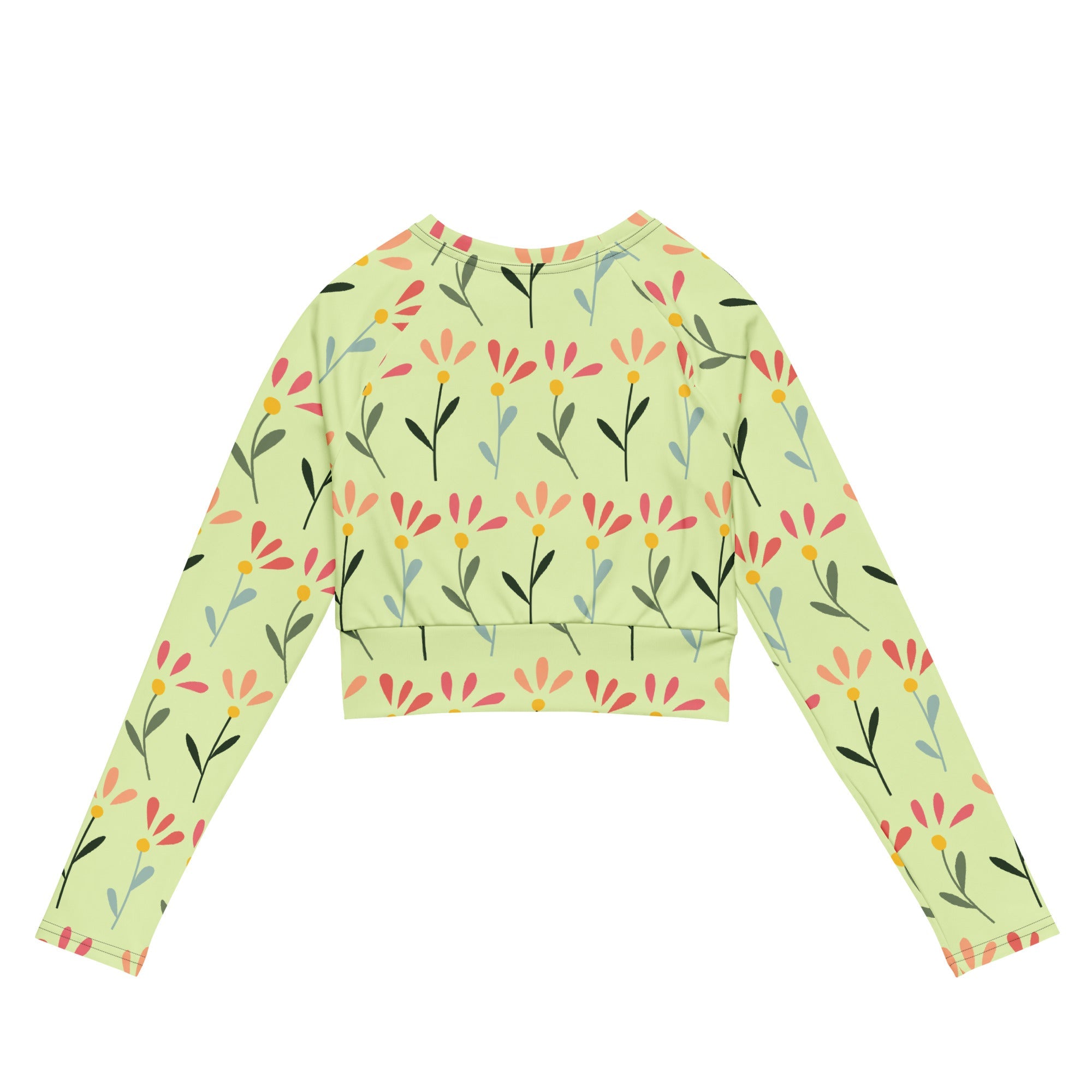 Recycled long-sleeve crop top - pokemaProduct mockup