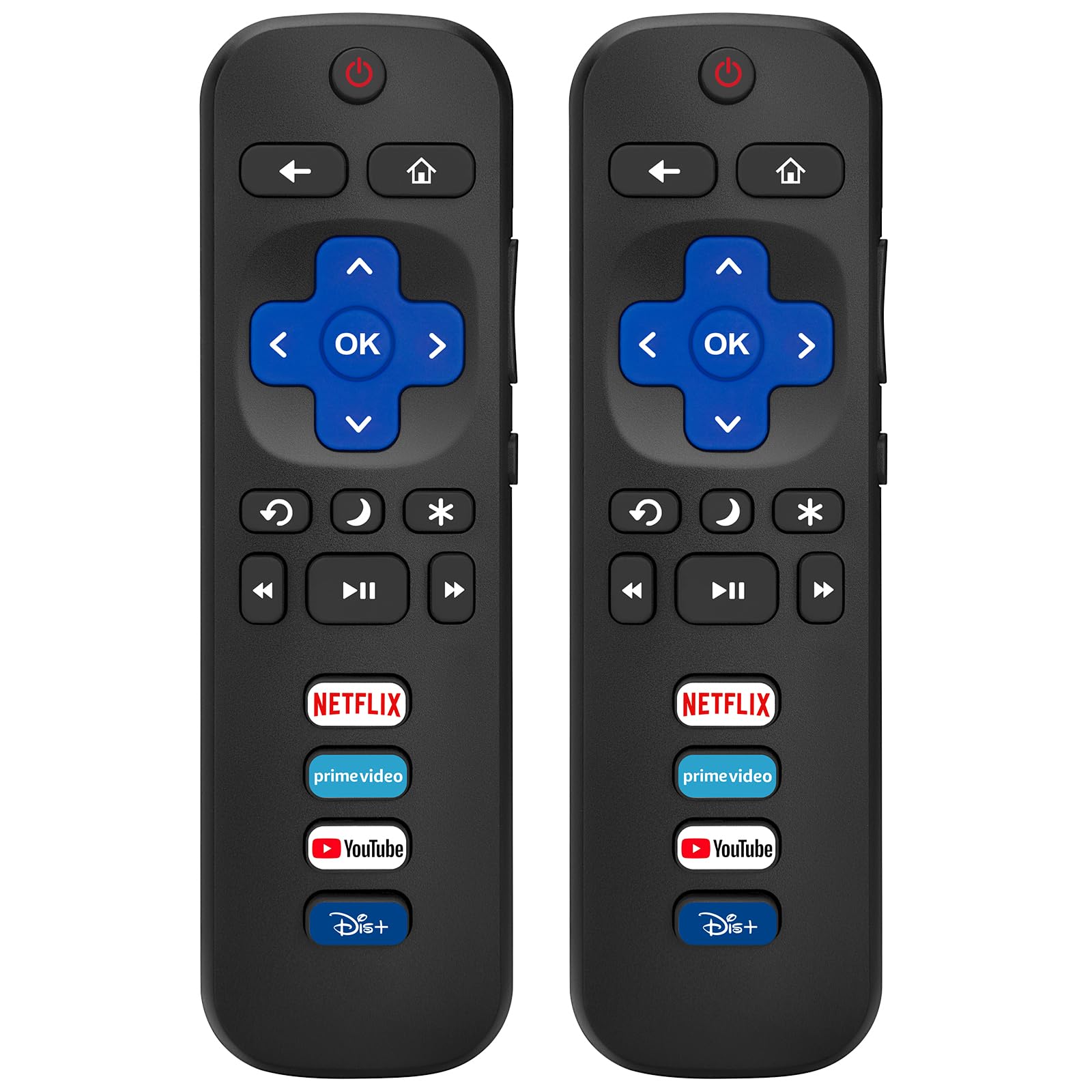 Replacement Remote for TCL Roku TV, Compatible with Hisense Insignia Sharp RCA Sanyo Westinghouse Onn Roku TV Remote, with Buttons for Netflix, YouTube, Dis+, Prime Video - pokemaReplacement Remote for TCL Roku TV, Compatible with Hisense Insignia Sharp RCA Sanyo Westinghouse Onn Roku TV Remote, with Buttons for Netflix, YouTube, Dis+, Prime Video