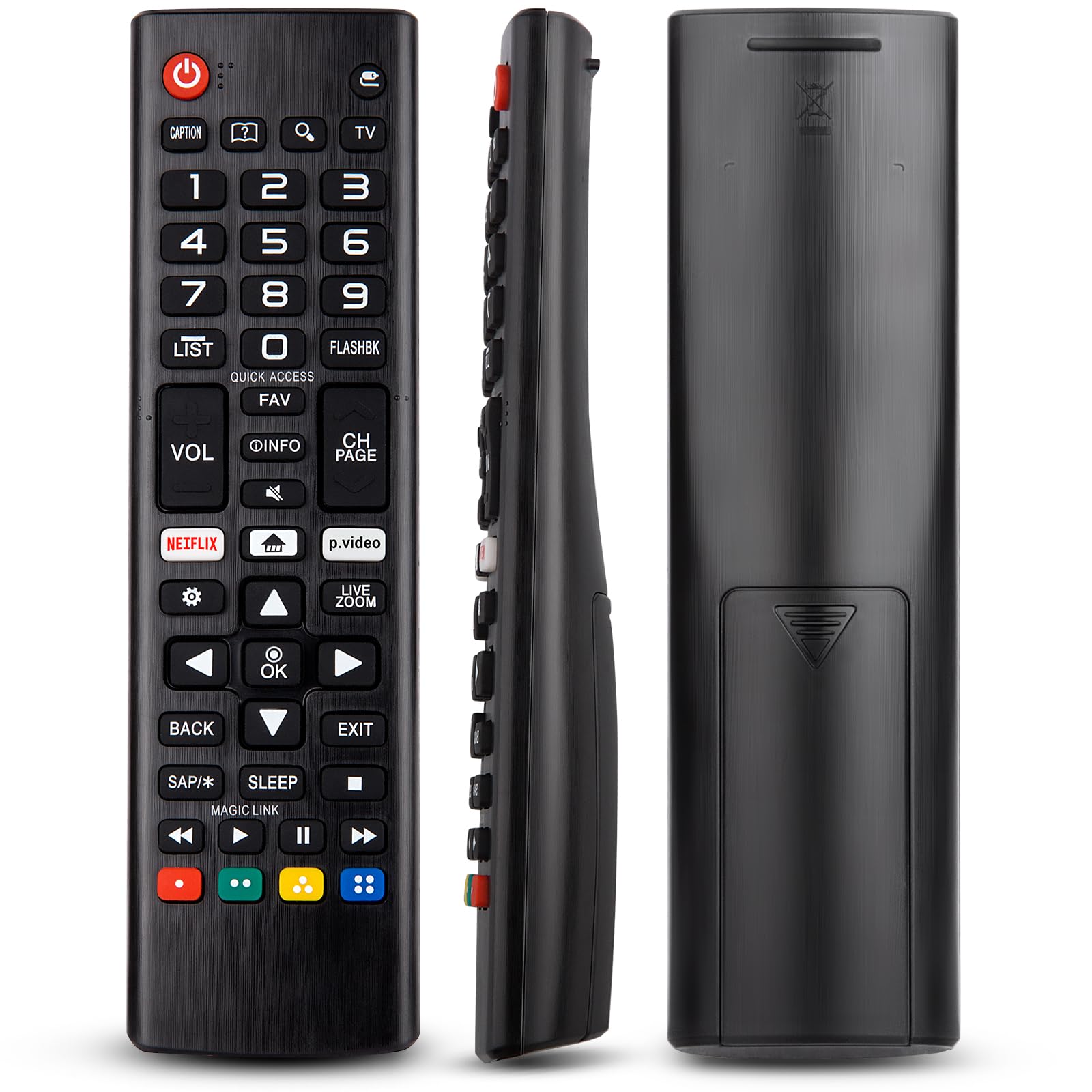 Replacement Remote for TCL Roku TV, Compatible with Hisense Insignia Sharp RCA Sanyo Westinghouse Onn Roku TV Remote, with Buttons for Netflix, YouTube, Dis+, Prime Video - pokemaReplacement Remote for TCL Roku TV, Compatible with Hisense Insignia Sharp RCA Sanyo Westinghouse Onn Roku TV Remote, with Buttons for Netflix, YouTube, Dis+, Prime Video
