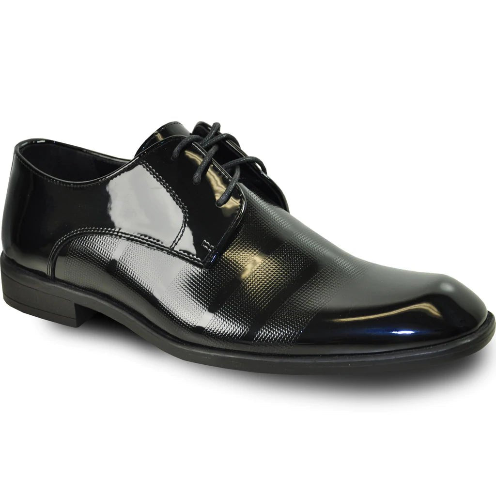 "Rockefeller" Black Vangelo Tuxedo Shoes - pokema"Rockefeller" Black Vangelo Tuxedo Shoes