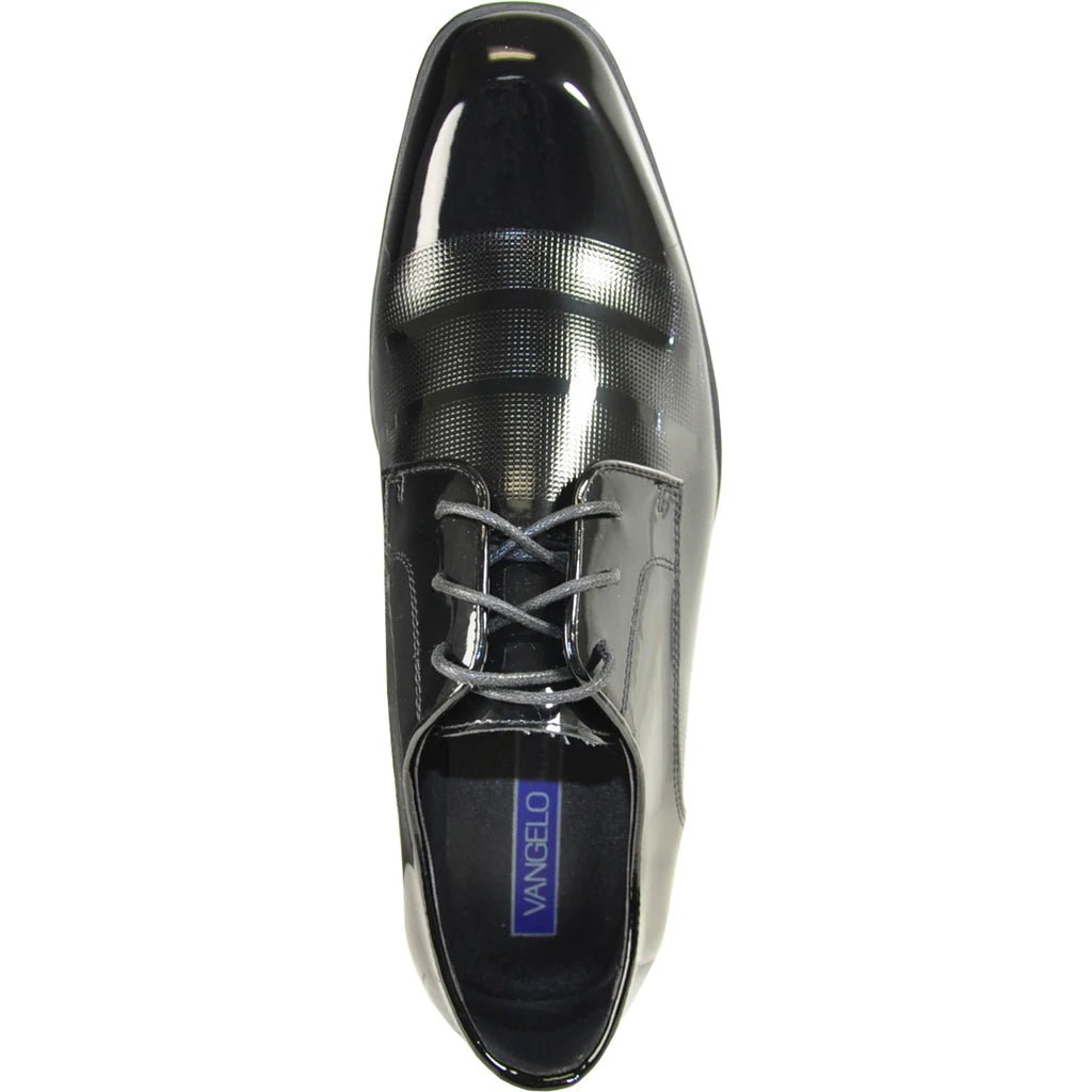 "Rockefeller" Black Vangelo Tuxedo Shoes - pokema"Rockefeller" Black Vangelo Tuxedo Shoes