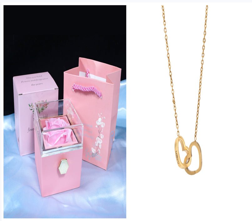 Rotating Soap Flower Rose Gift Box Creative Rotating Rose Jewelry Packaging Box Valentine's Day Gift For Women - pokemaa46b1c2143680b82ed10133fb481f90c