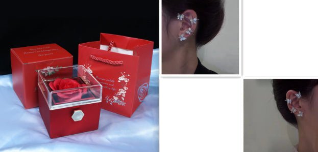 Rotating Soap Flower Rose Gift Box Creative Rotating Rose Jewelry Packaging Box Valentine's Day Gift For Women - pokemaad6487baa11c31ba50ce3d4131471c81