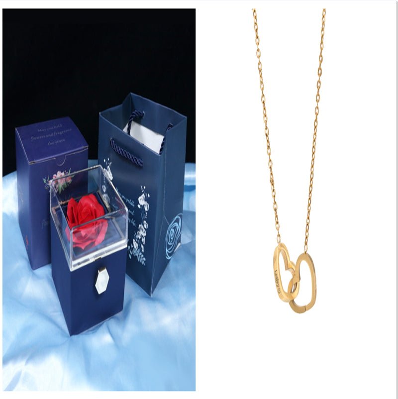 Rotating Soap Flower Rose Gift Box Creative Rotating Rose Jewelry Packaging Box Valentine's Day Gift For Women - pokema35c5db77635abdccee8bea2eefcd11b1