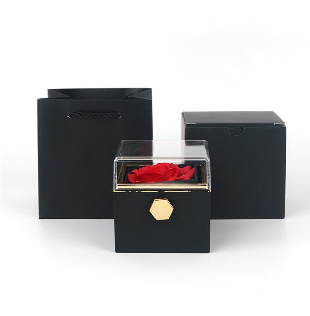Rotating Soap Flower Rose Gift Box Creative Rotating Rose Jewelry Packaging Box Valentine's Day Gift For Women - pokemab4cc1dc52a5115ece5d7bbf6502fdf88